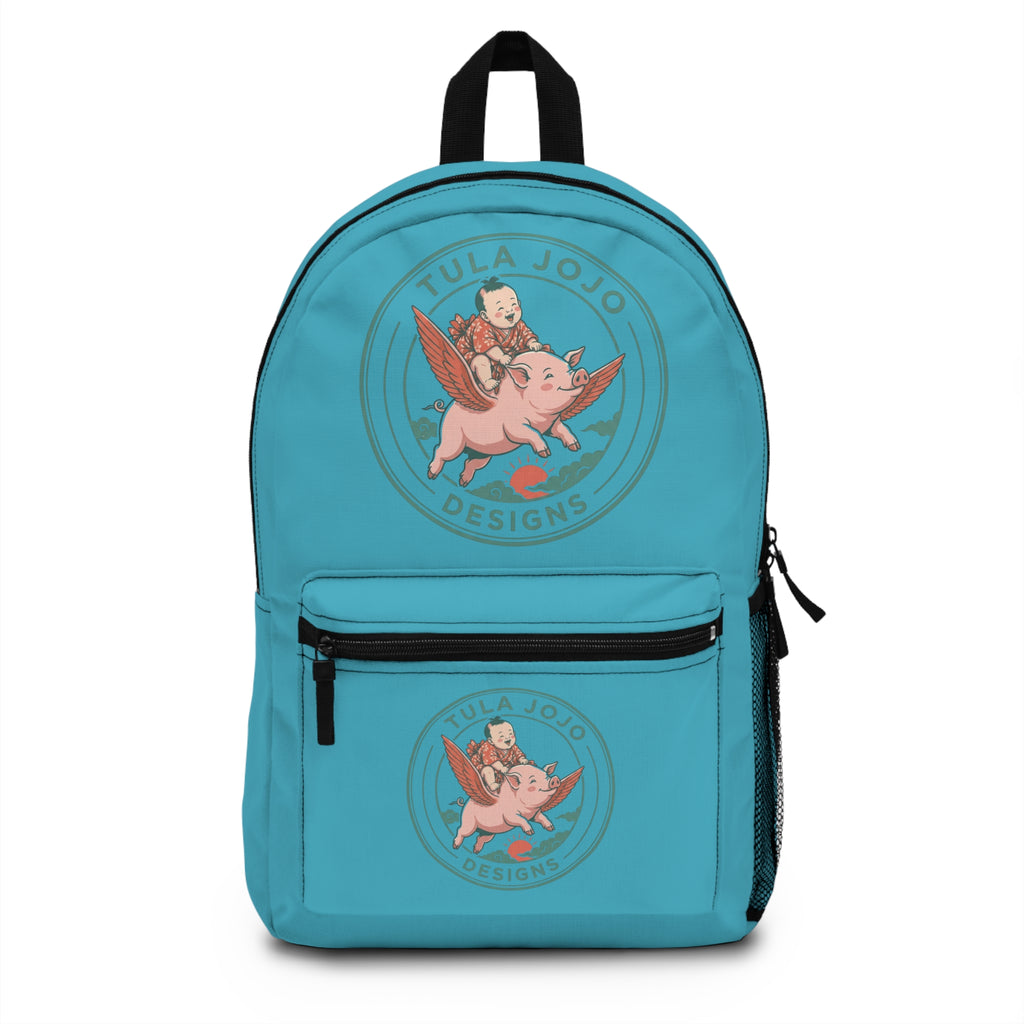Backpack Flying Pig Logo  — Whimsical Tula Jojo Designs Bag