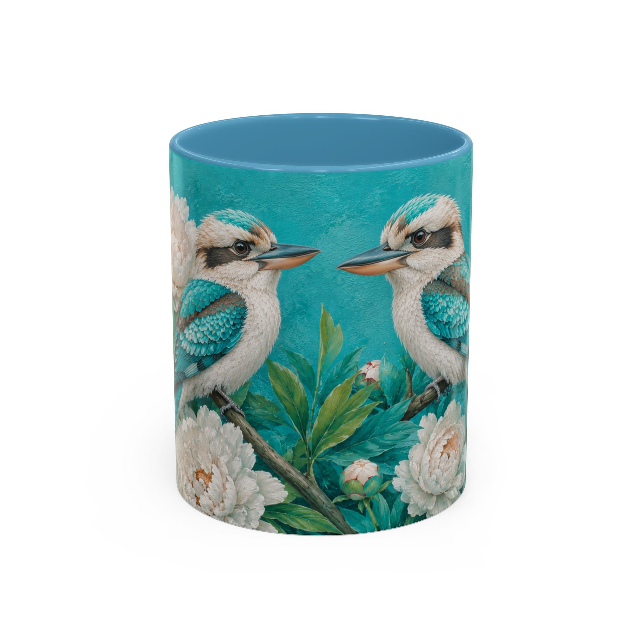 Coffee Mug   – Kookaburras in Turquoise Paradise Mug (11/15oz)