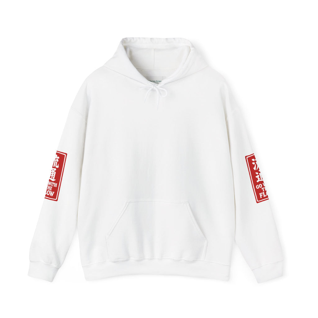 Unisex Hoodie — Vintage Japanese Ukiyo-e Wave & Man Graphic Hooded Sweatshirt