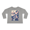 Toddler Long Sleeve Tee — Japanese Koi Fish Ukiyo-e Kids Shirt