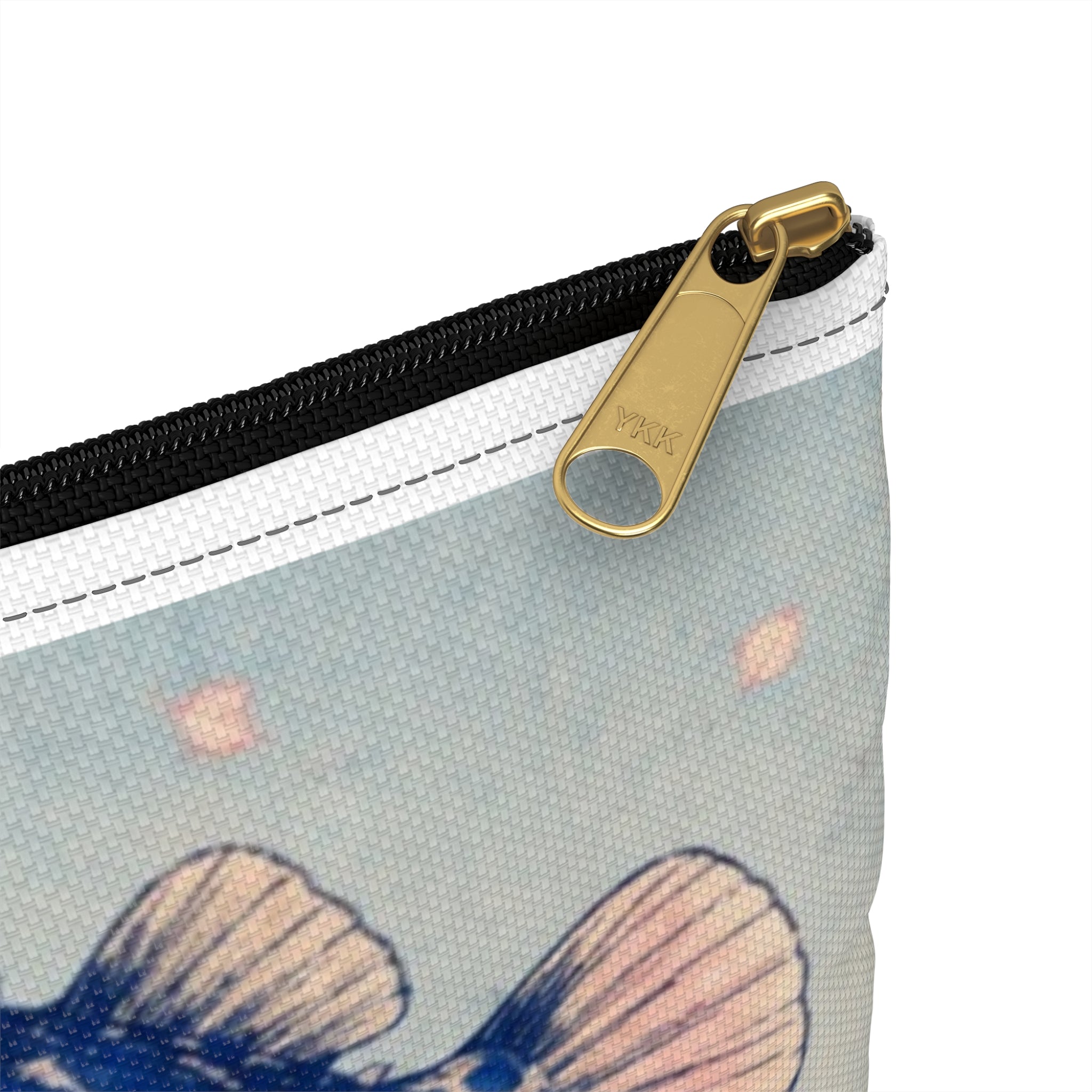 Pufferfish & Japanese Children Accessory Pouch — Cute Ocean-Themed Zip Cosmetic Bag