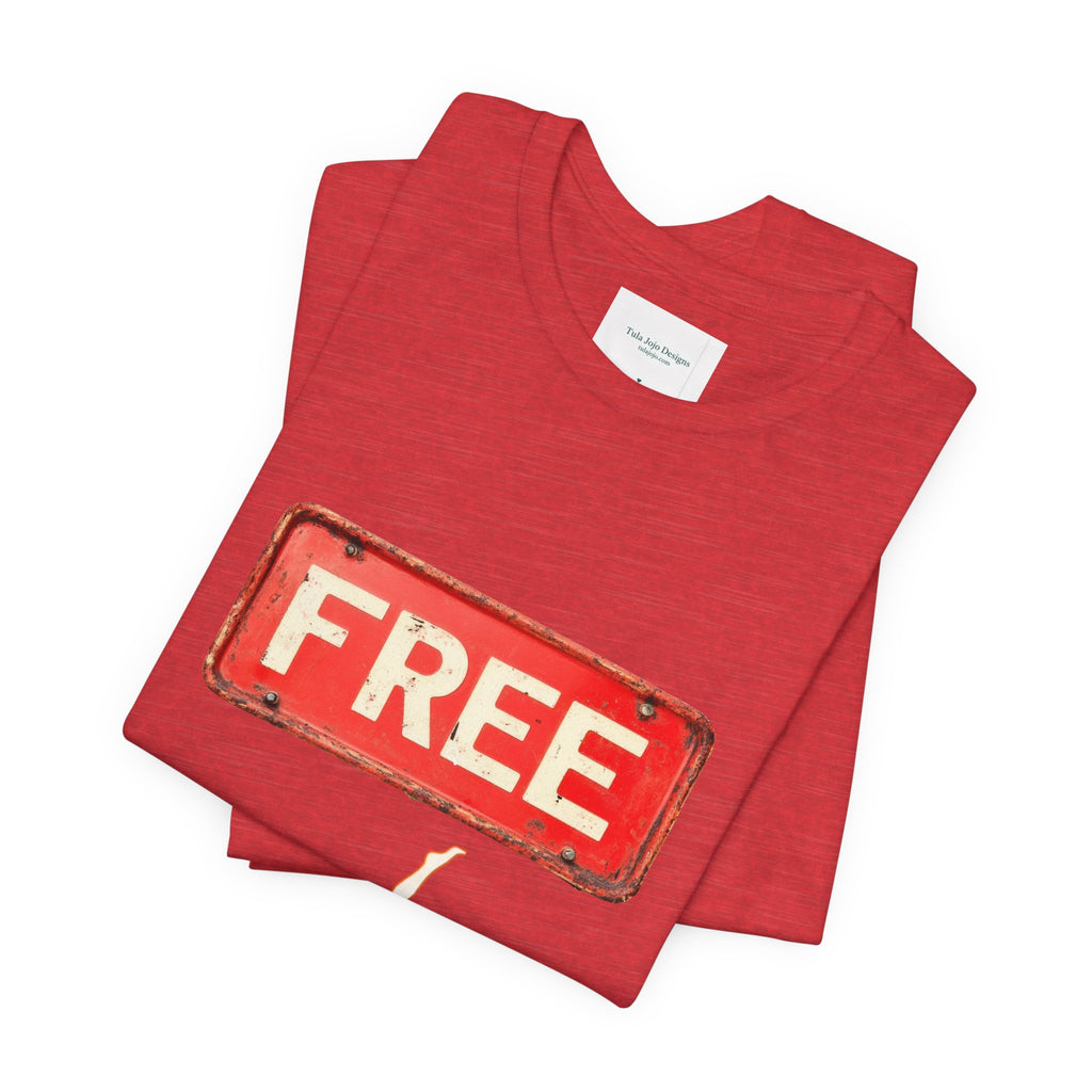 Unisex T‑Shirt Free Diving — Vintage Sign Graphic Tee