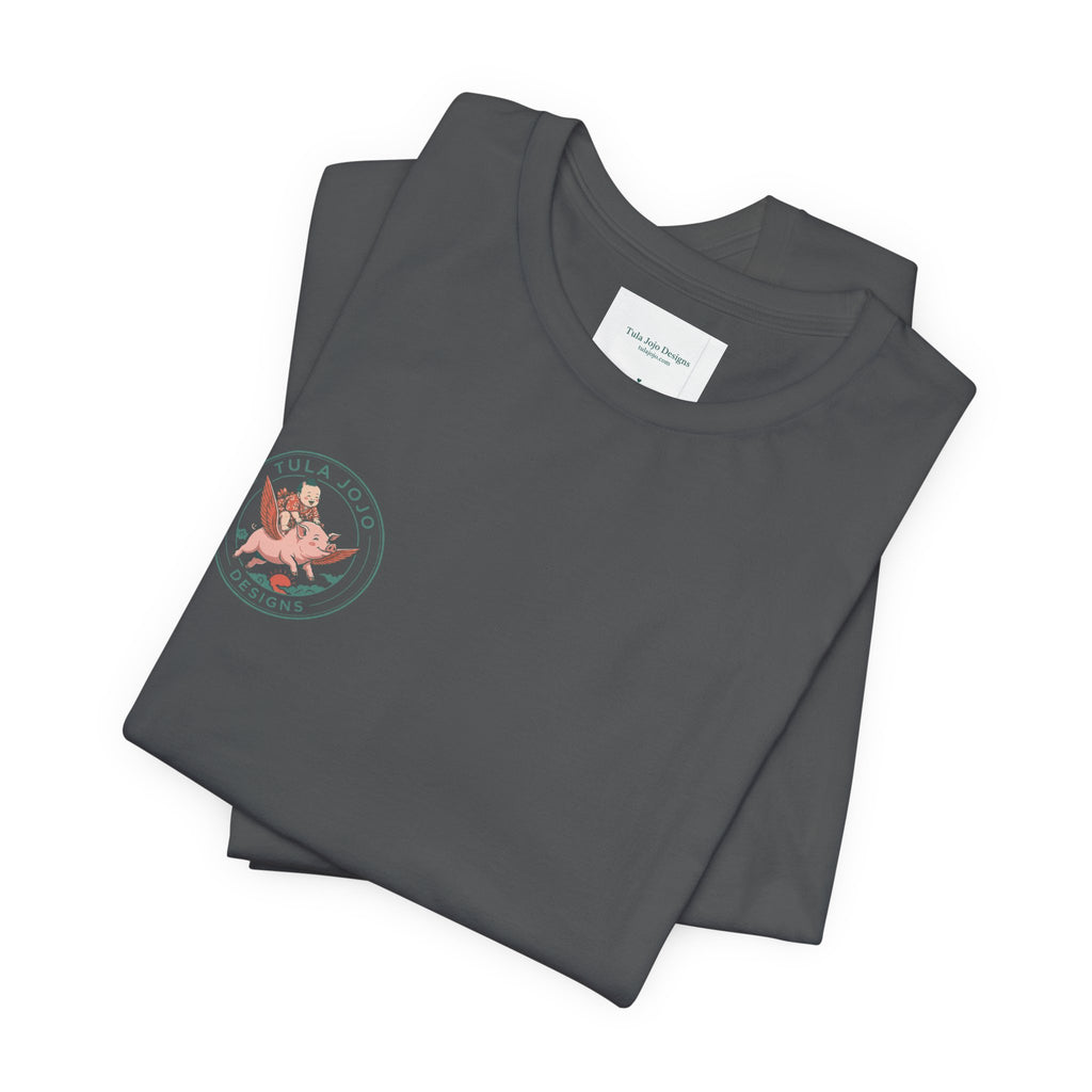 Unisex T Shirt Meditation  — “The Only Way Out Is In” Lotus Buddha