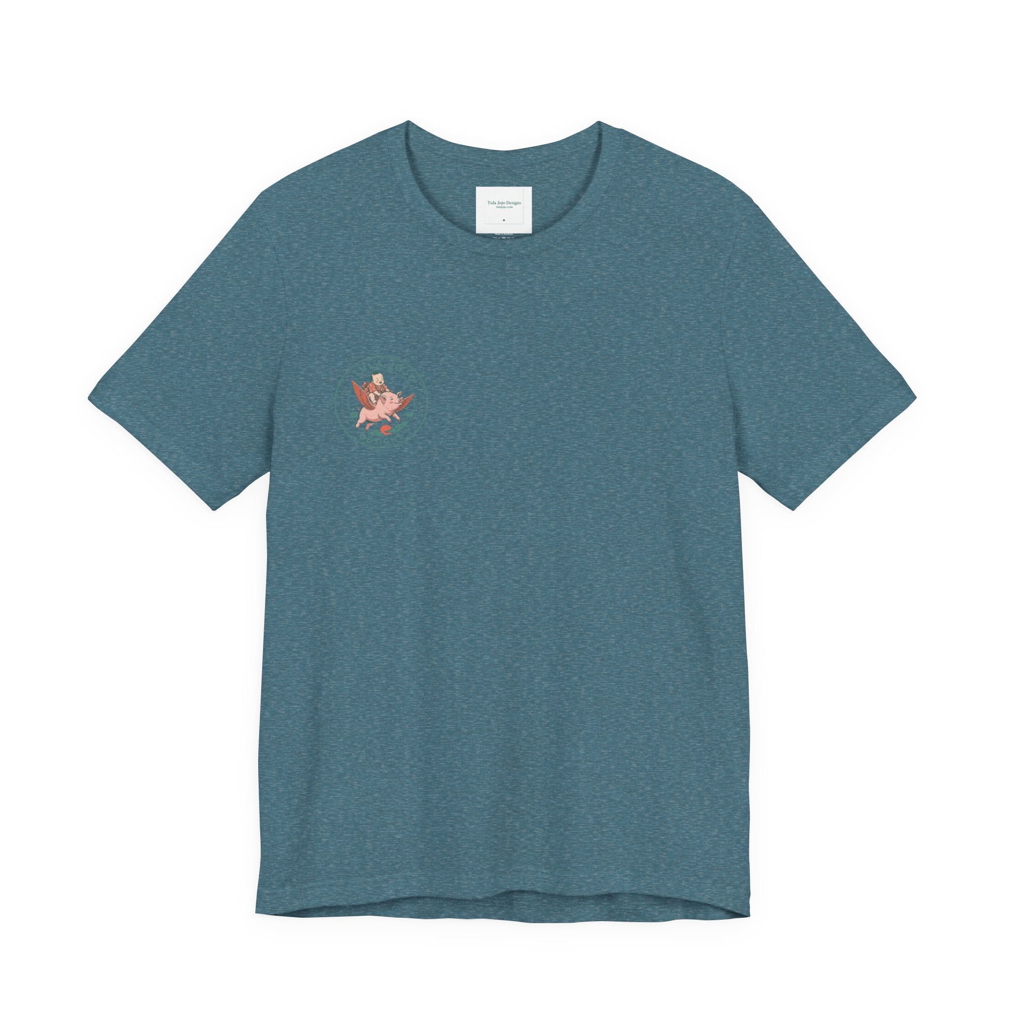 Unisex T Shirt Meditation  — “The Only Way Out Is In” Lotus Buddha