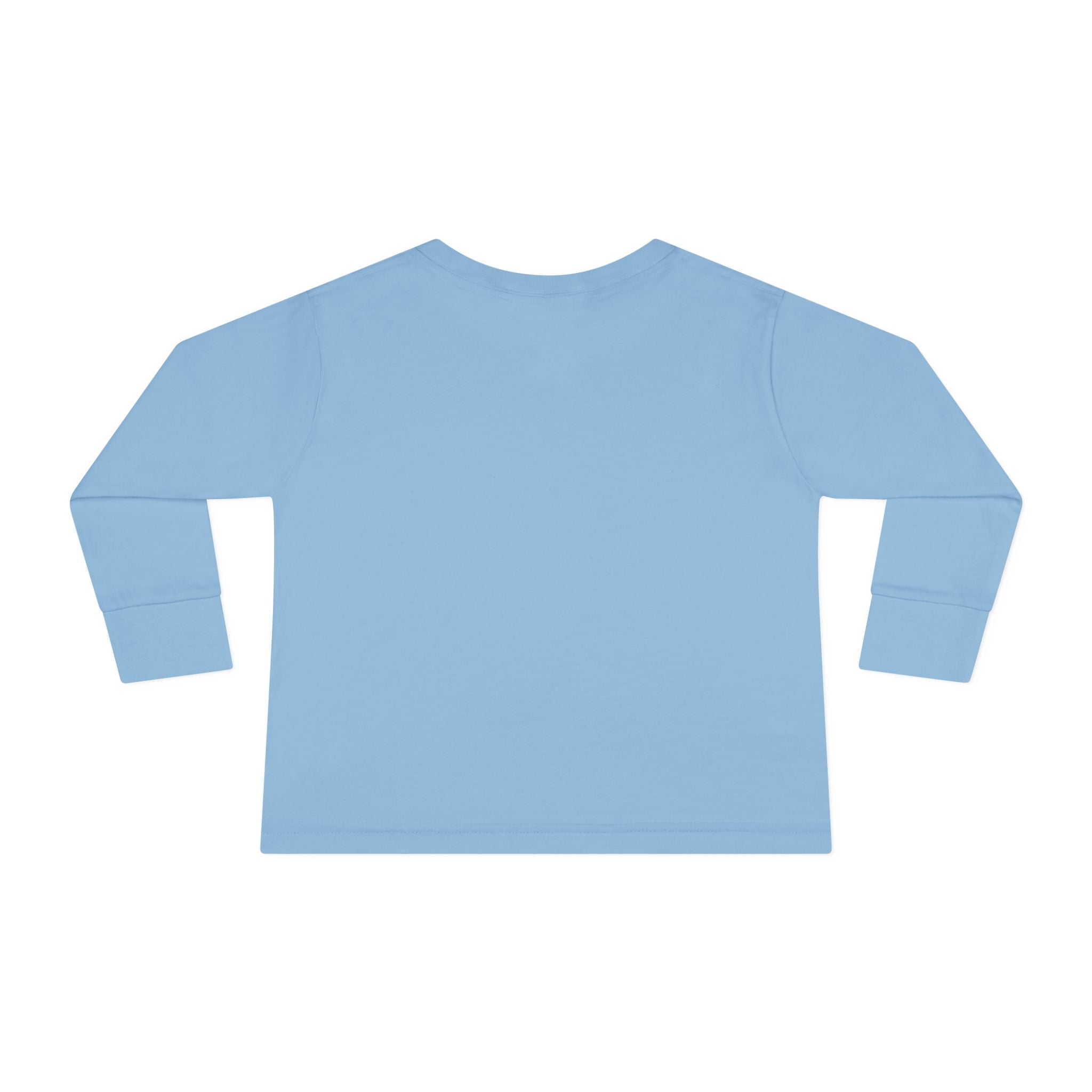 Toddler Long Sleeve Tee — Kawaii Ukiyo-e Crane Ride with Rising Sun