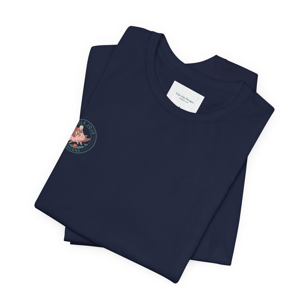 Unisex T Shirt Meditation  — “The Only Way Out Is In” Lotus Buddha