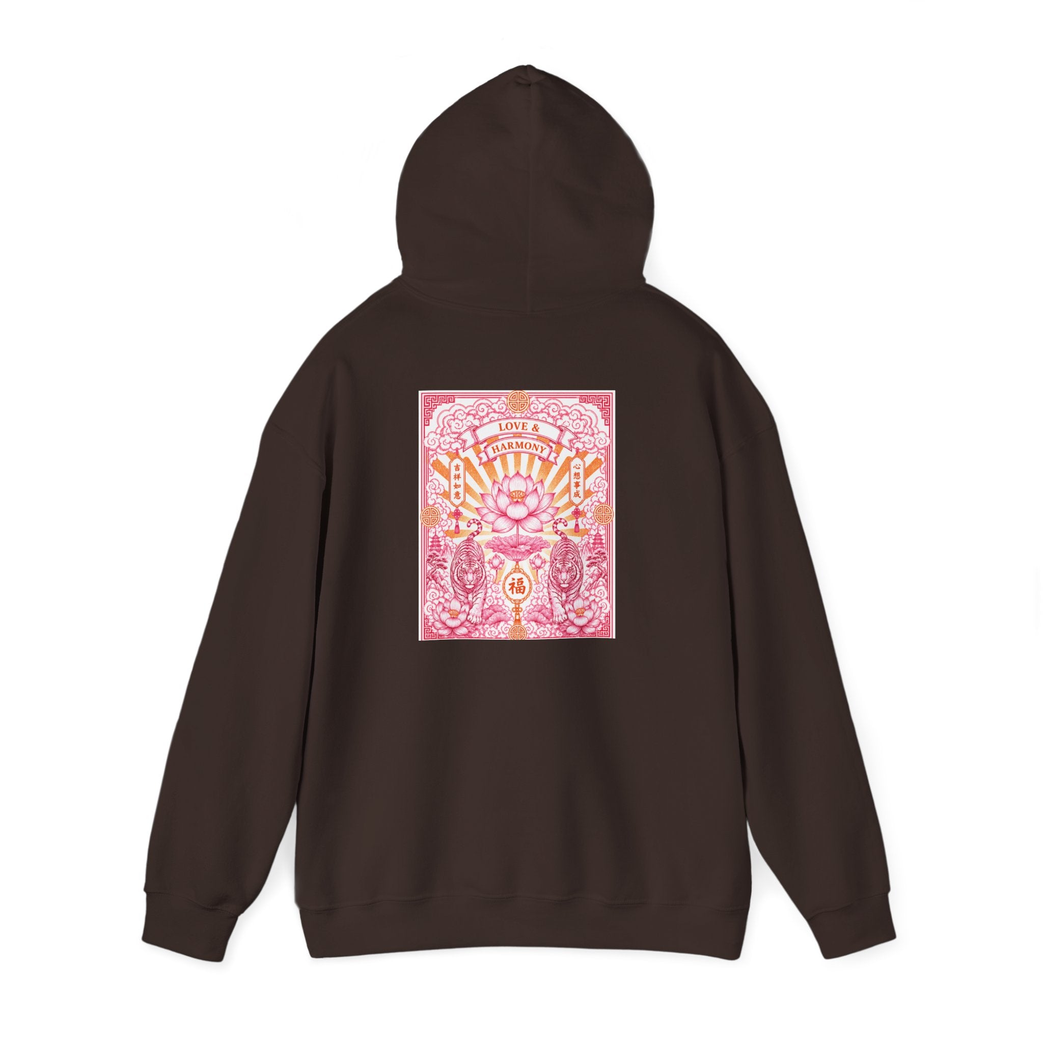 Psychedelic Pink Lotus Hoodie – Retro Floral Spiritual Graphic Sweatshirt