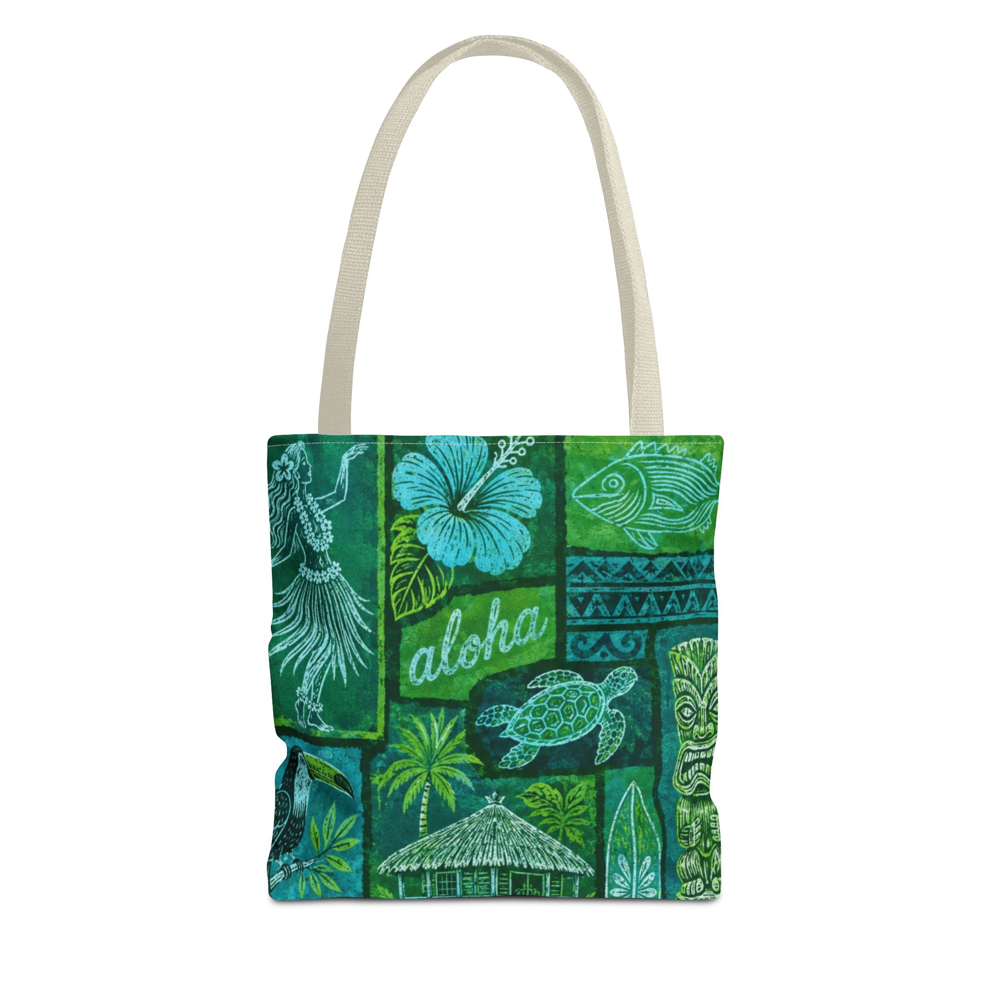 Tote Bag — Vintage Tropical Hawaiian Print