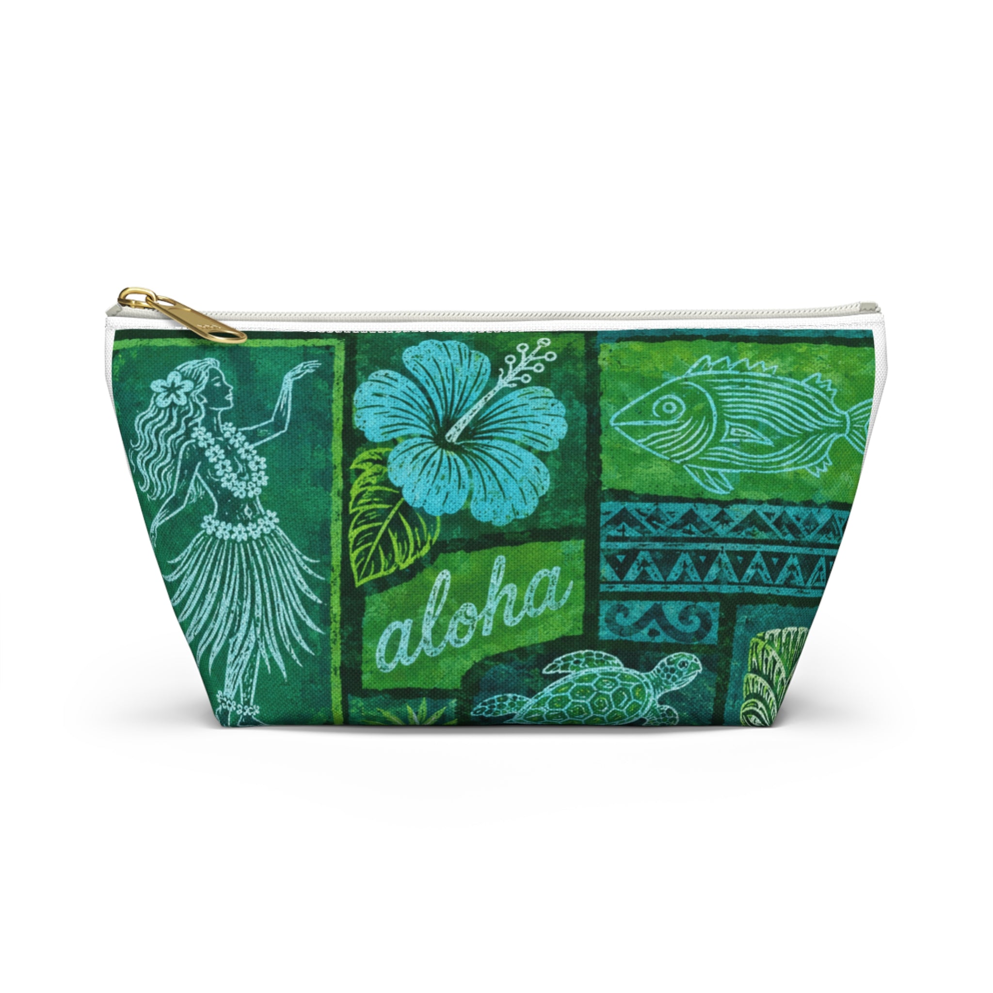 Travel Accessory Pouch — Tropical Hawaiian Print