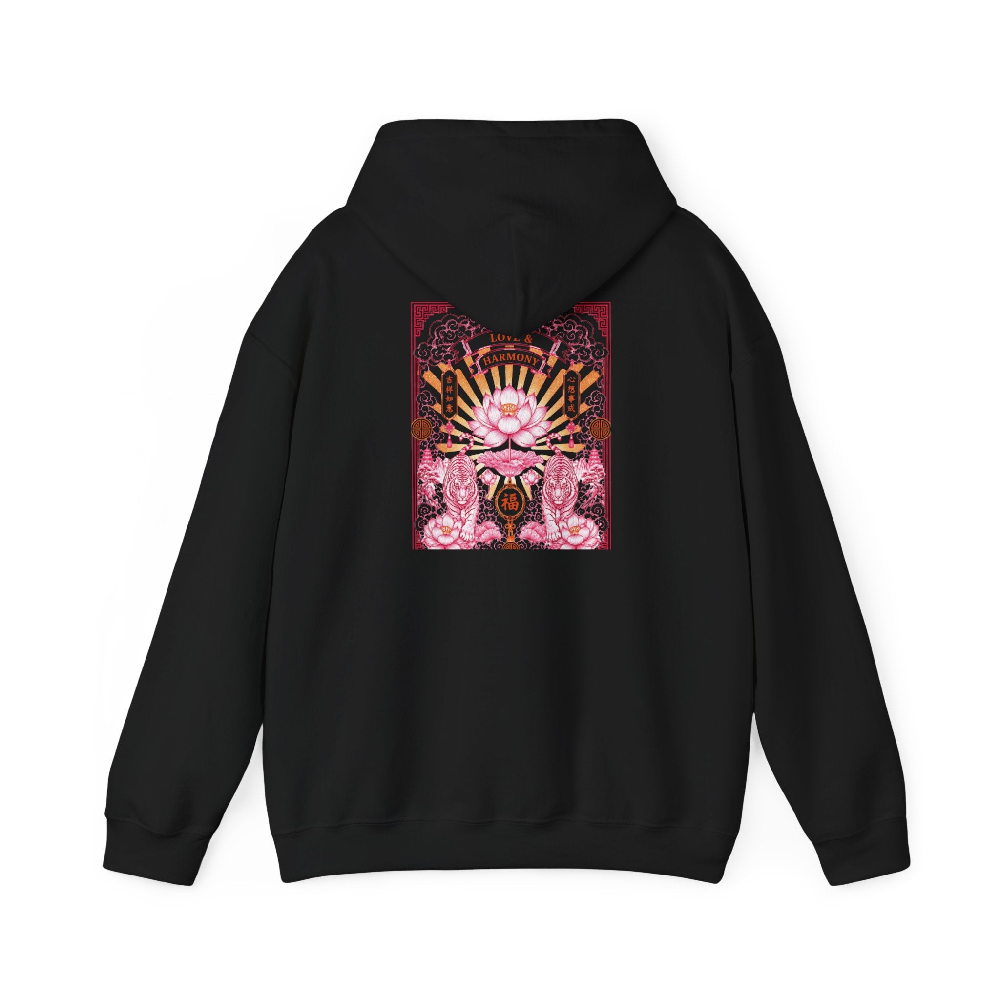 Psychedelic Cat Hoodie — Pink Cosmic Cat Art Sweatshirt