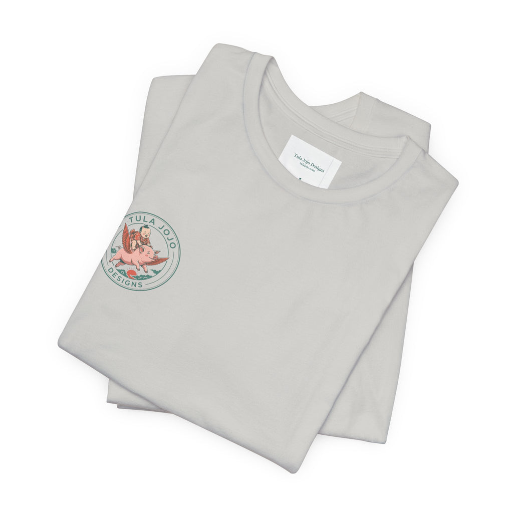Unisex T Shirt Meditation  — “The Only Way Out Is In” Lotus Buddha