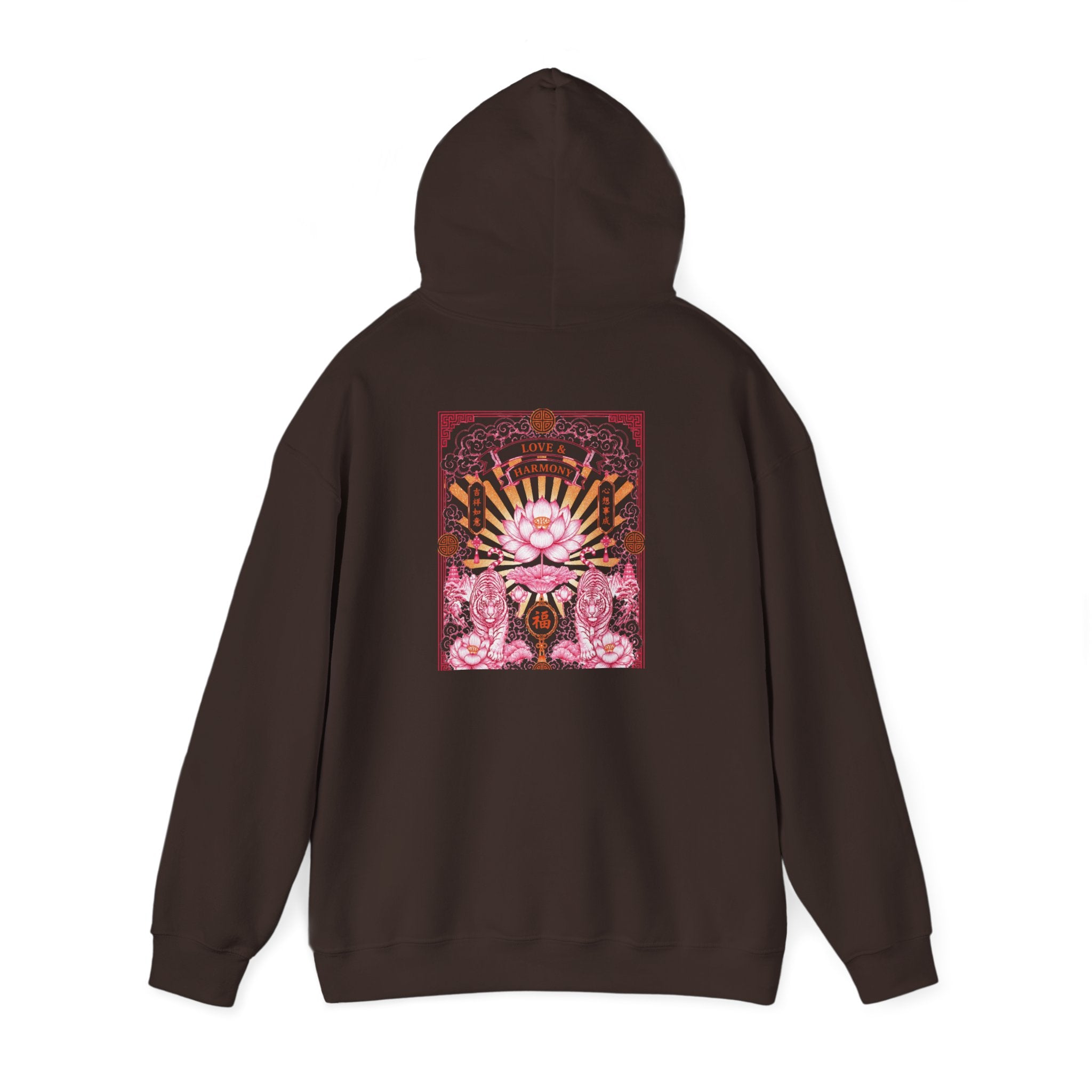 Psychedelic Cat Hoodie — Pink Cosmic Cat Art Sweatshirt