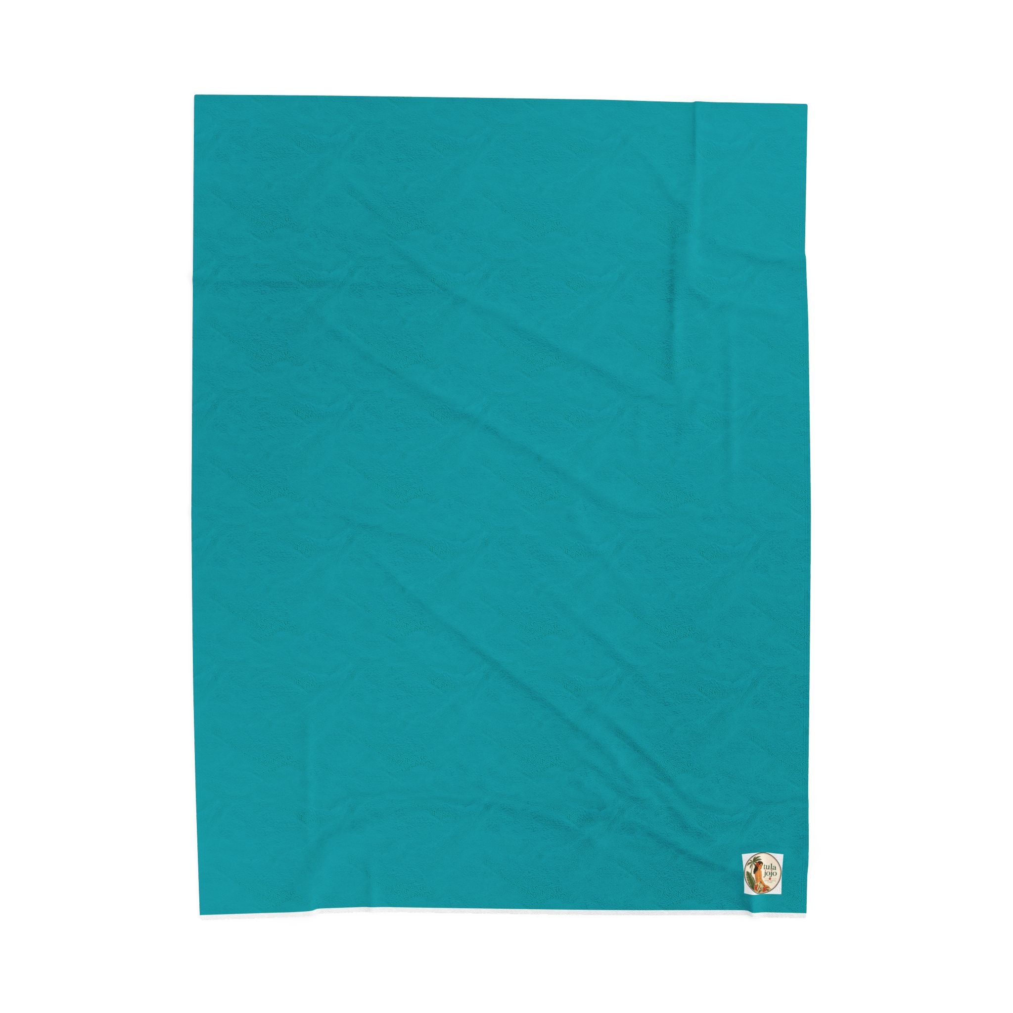 Velveteen Plush Turquoise Blanket