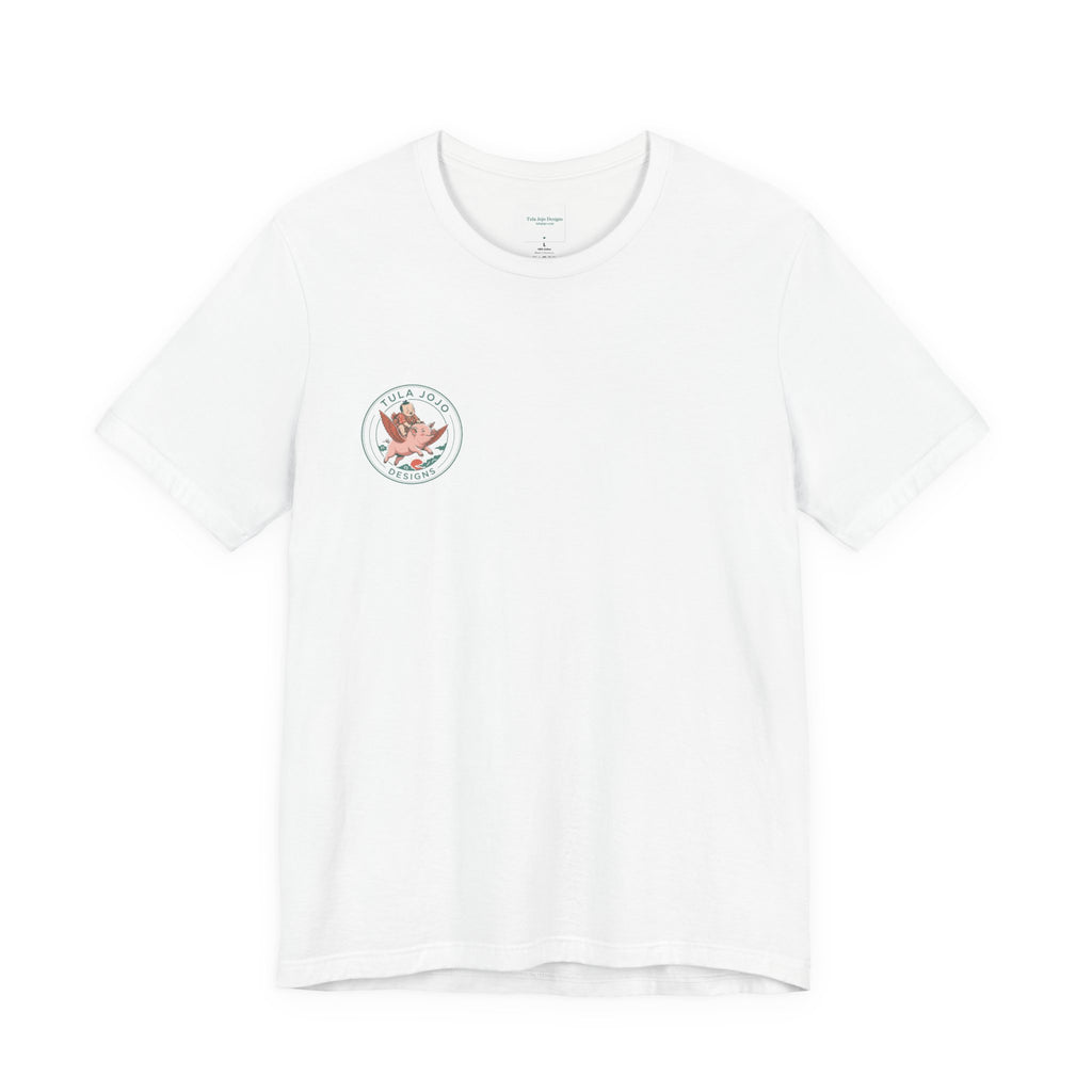 Unisex T Shirt Meditation  — “The Only Way Out Is In” Lotus Buddha