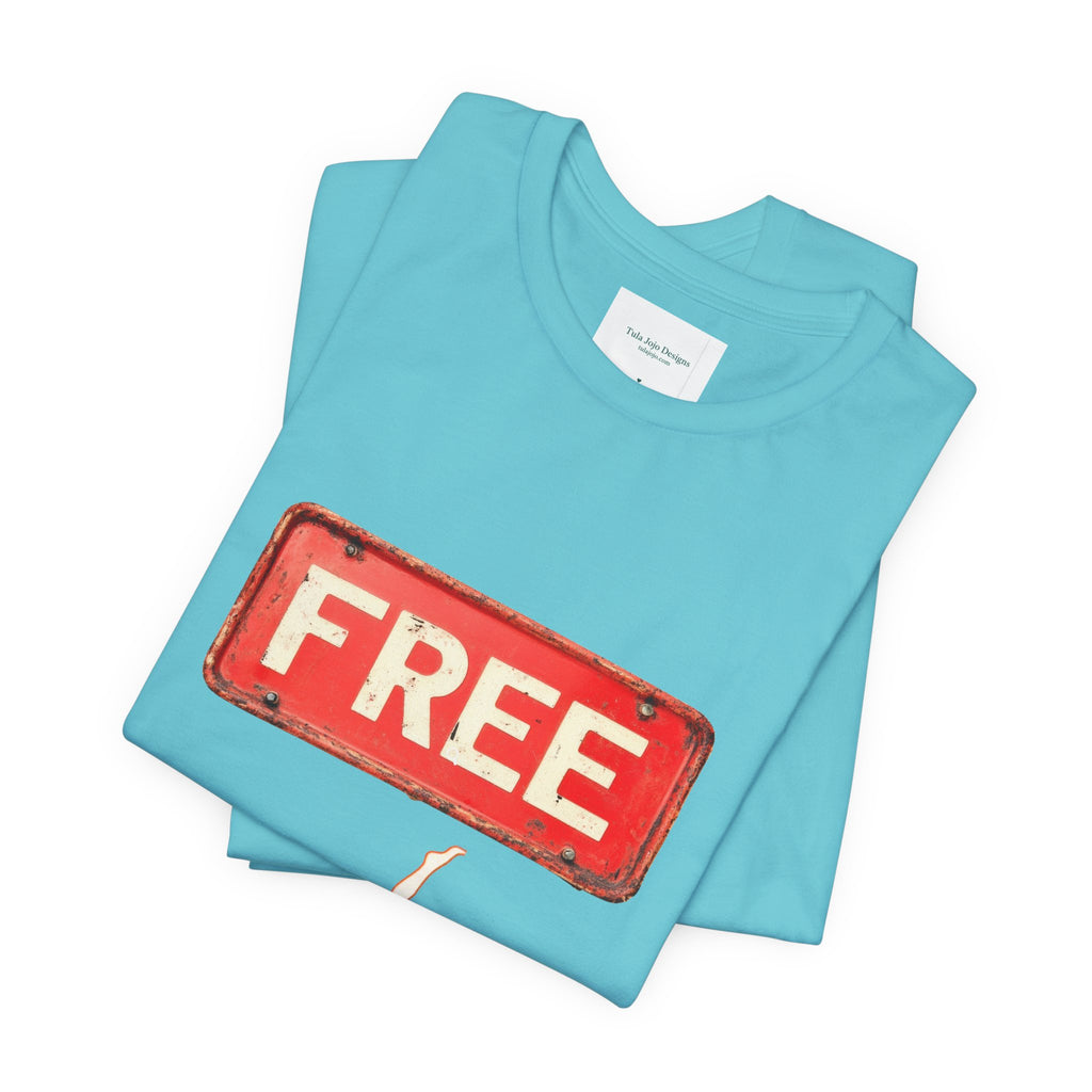 Unisex T‑Shirt Free Diving — Vintage Sign Graphic Tee