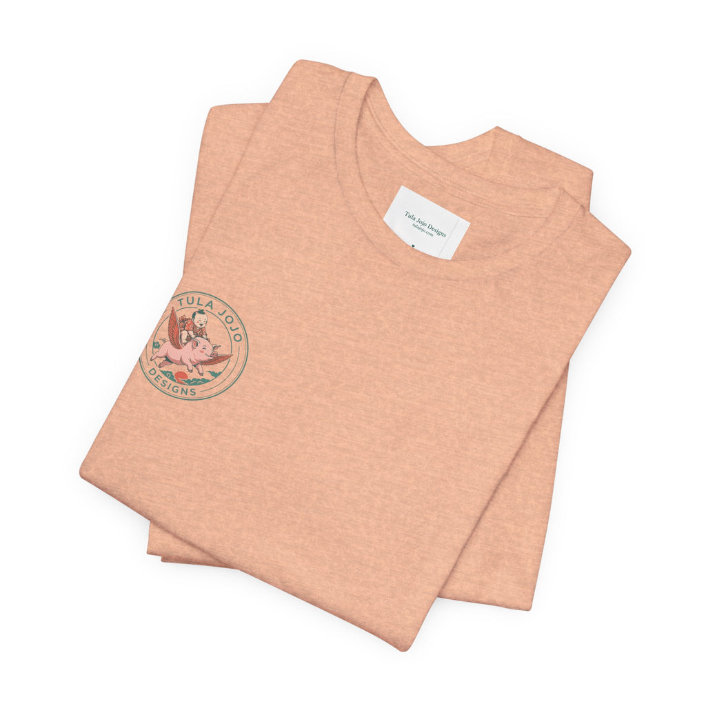 Unisex T Shirt Meditation  — “The Only Way Out Is In” Lotus Buddha