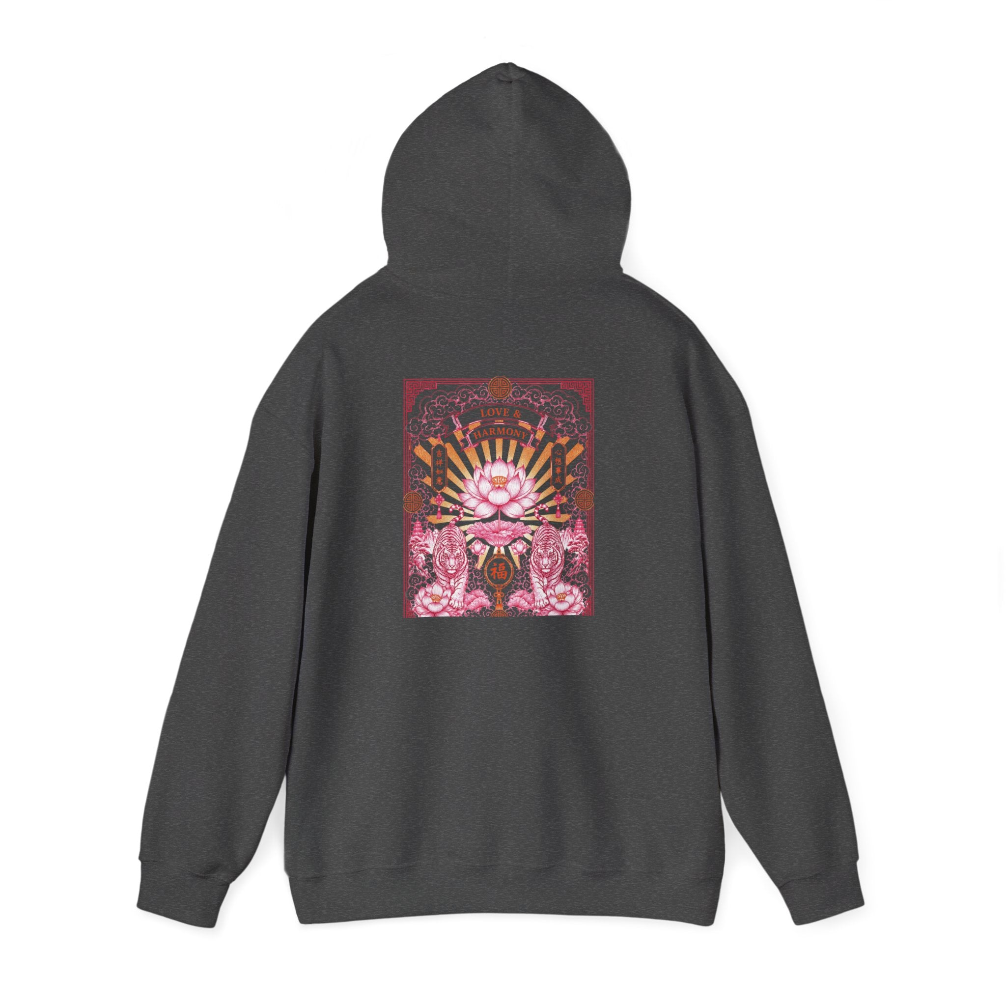Psychedelic Cat Hoodie — Pink Cosmic Cat Art Sweatshirt