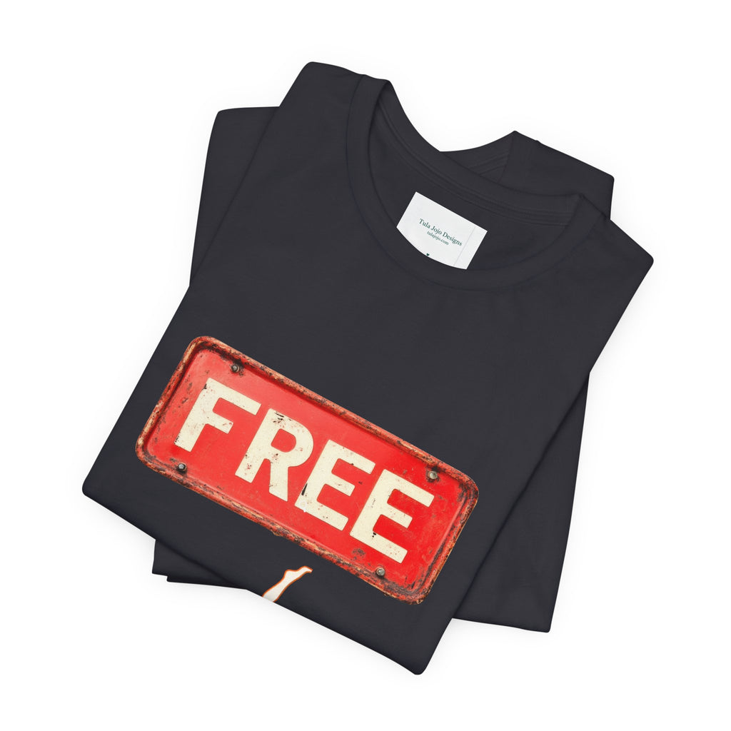 Unisex T‑Shirt Free Diving — Vintage Sign Graphic Tee