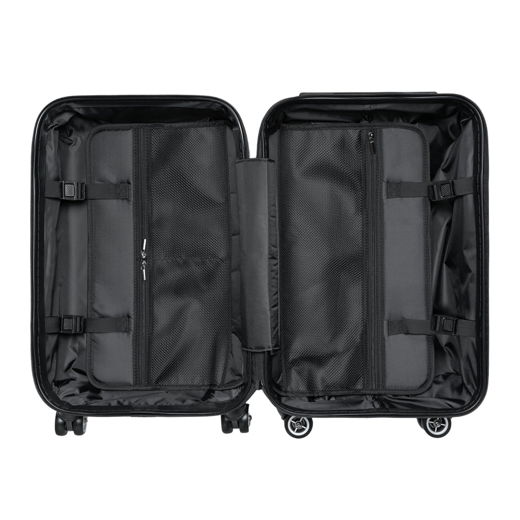 Aloha Tropical Suitcase – Green Hawaiian Stamp Print Luggage