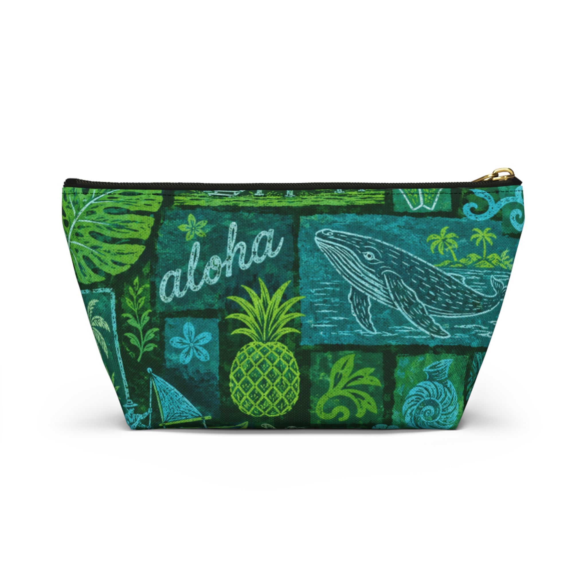Travel Accessory Pouch — Tropical Hawaiian Print
