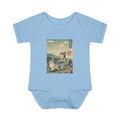 Infant Baby Rib Bodysuit _ Vintage Japanese Owl Walking