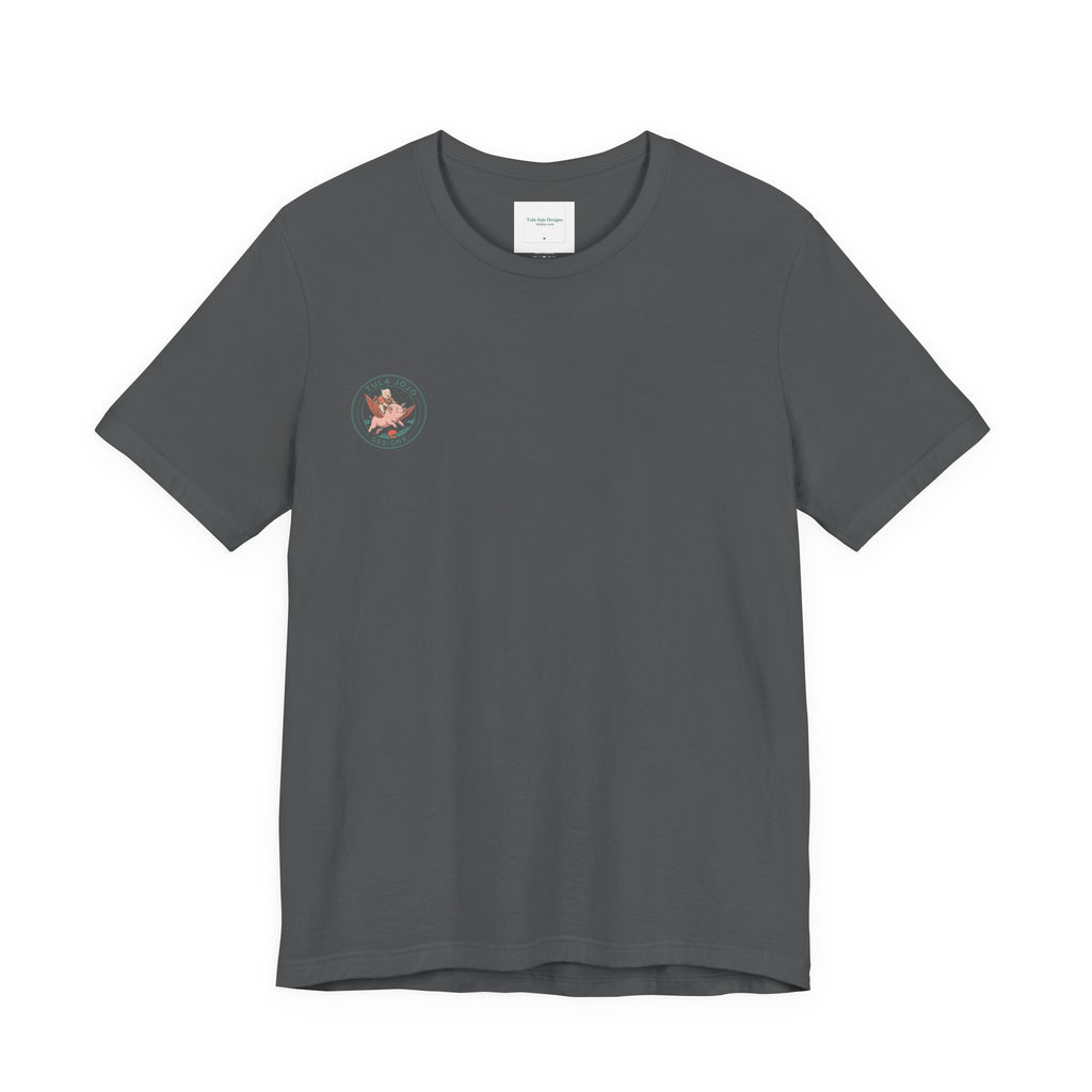Unisex T Shirt Meditation  — “The Only Way Out Is In” Lotus Buddha