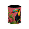 Coffee Mug   – Tropical Toucan in Dusky Bloom  Mug (11/15oz)