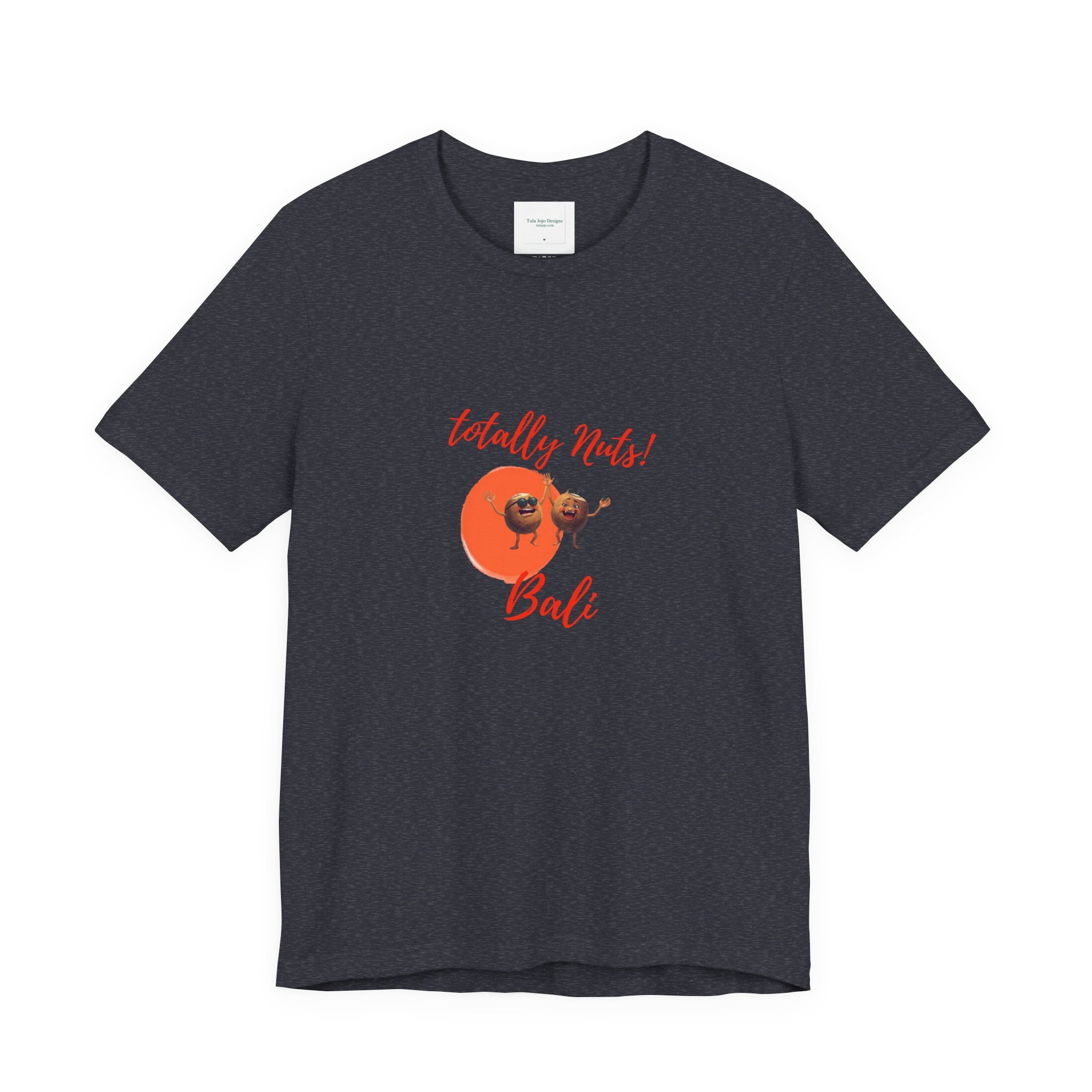 Unisex T-Shirt  'Totally Nuts! Bali' Tropical Coconut Graphic Tee