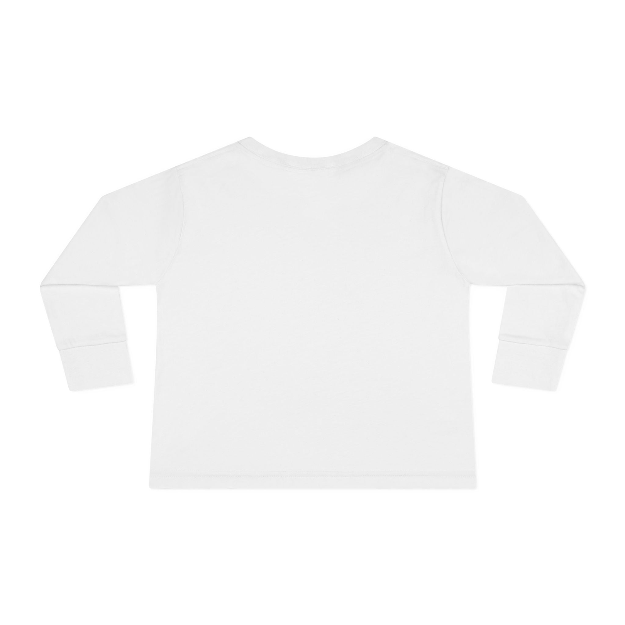 Toddler Long Sleeve Tee — Vintage Japanese Puppy Sunset Graphic
