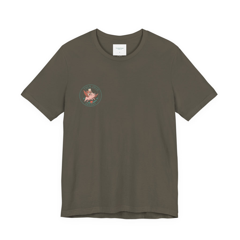 Unisex T Shirt Meditation  — “The Only Way Out Is In” Lotus Buddha