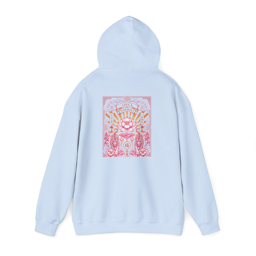Psychedelic Cat Hoodie — Pink Cosmic Cat Art Sweatshirt