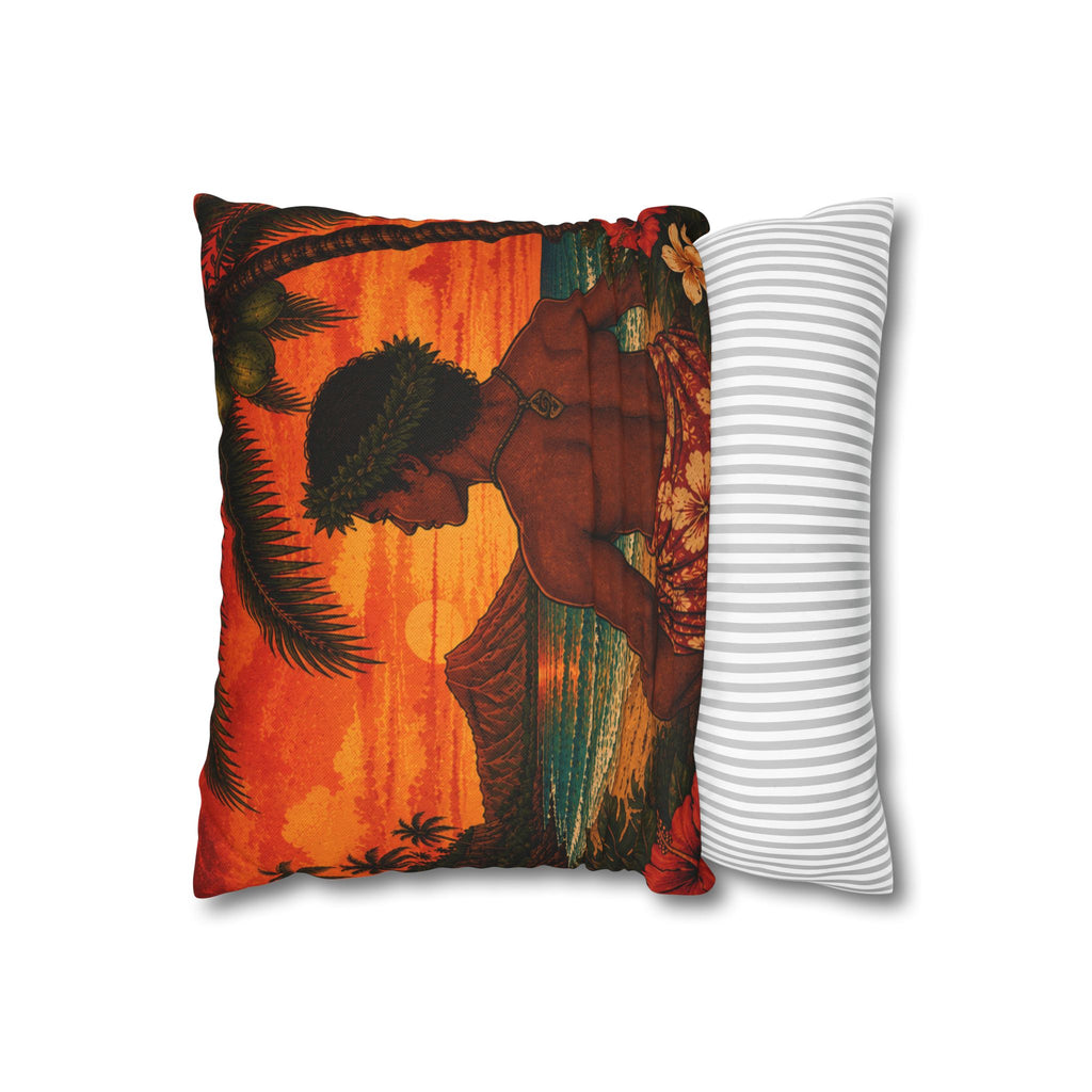 Tropical Hawaiian Sunset  Decorative Pillowcase