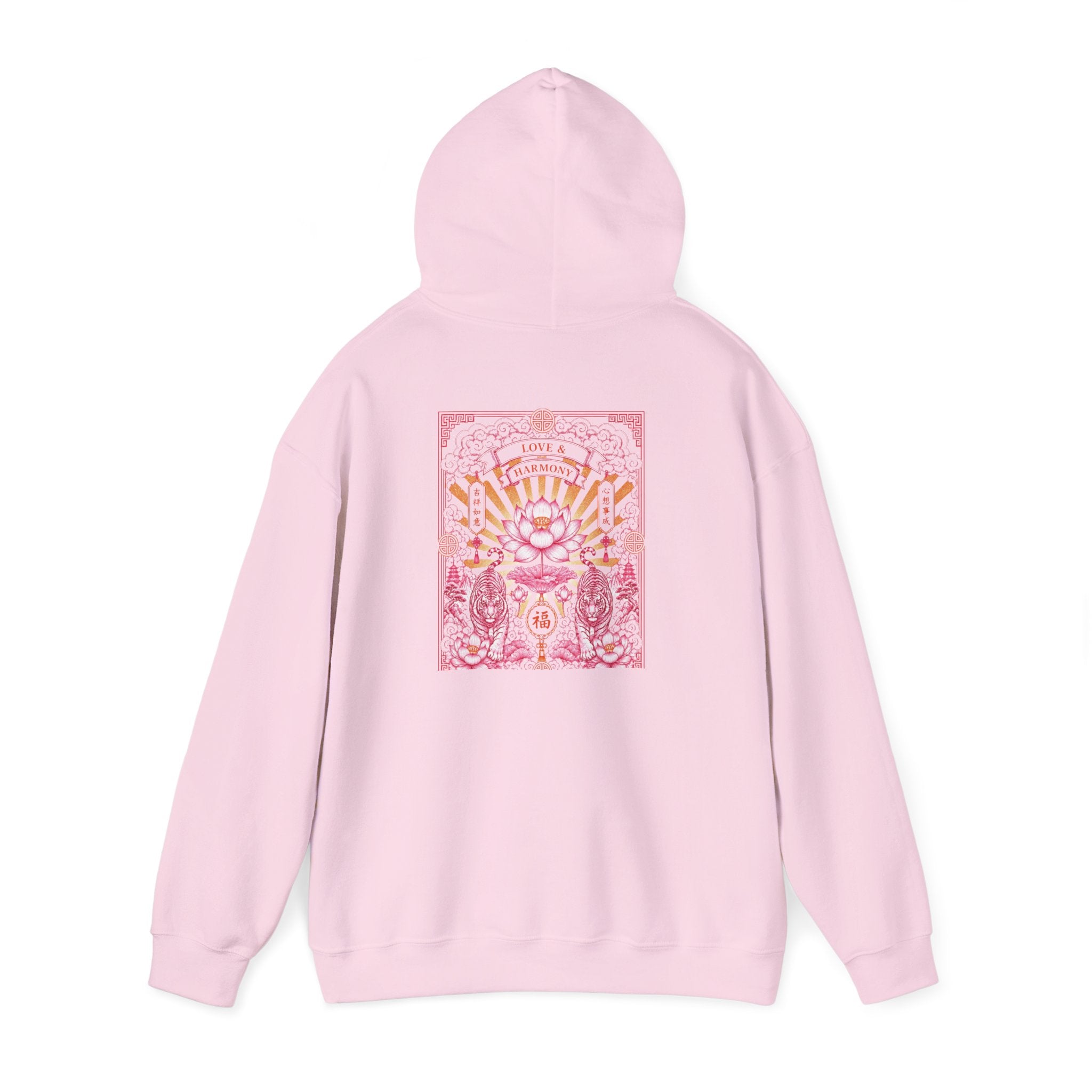 Psychedelic Cat Hoodie — Pink Cosmic Cat Art Sweatshirt