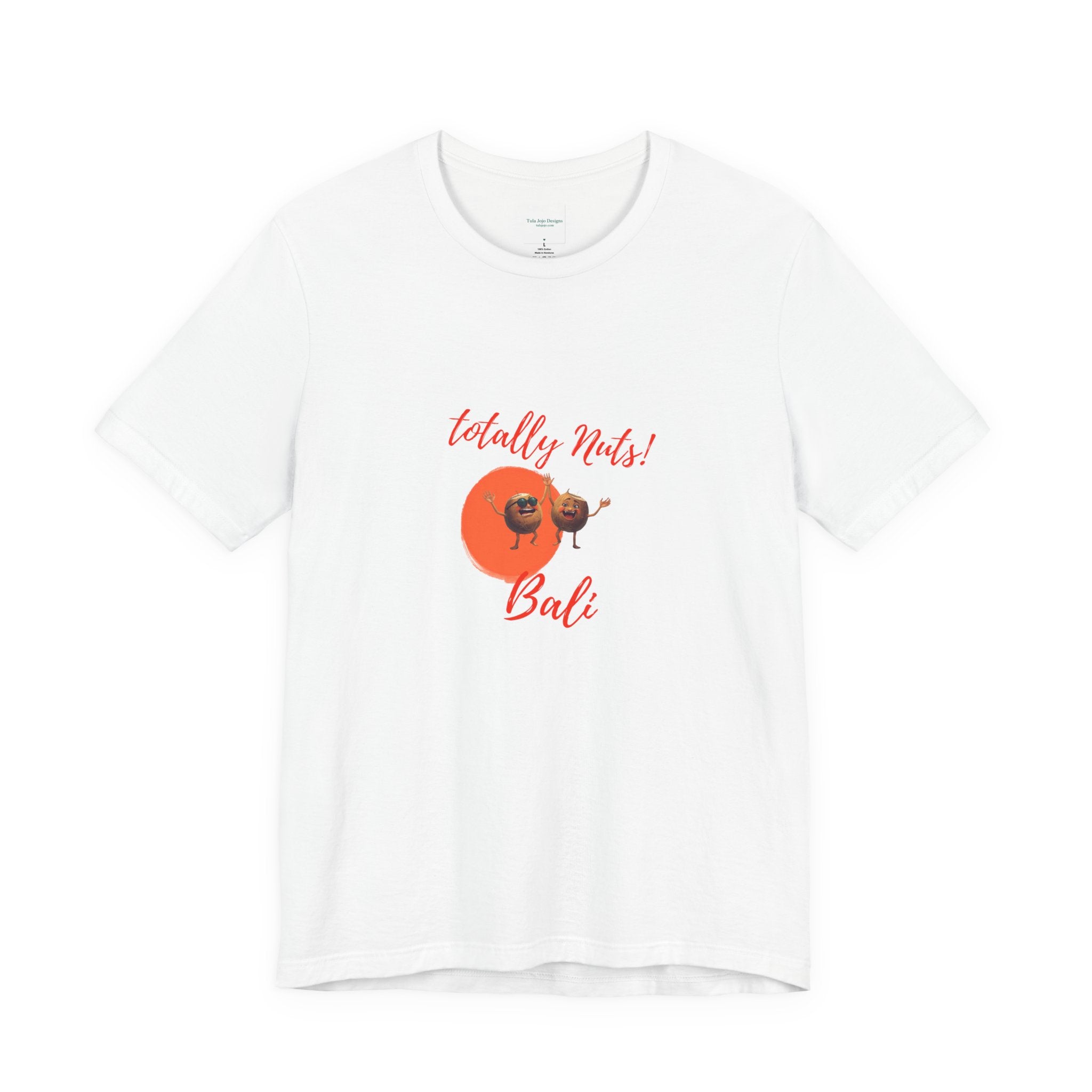 Unisex T-Shirt  'Totally Nuts! Bali' Tropical Coconut Graphic Tee