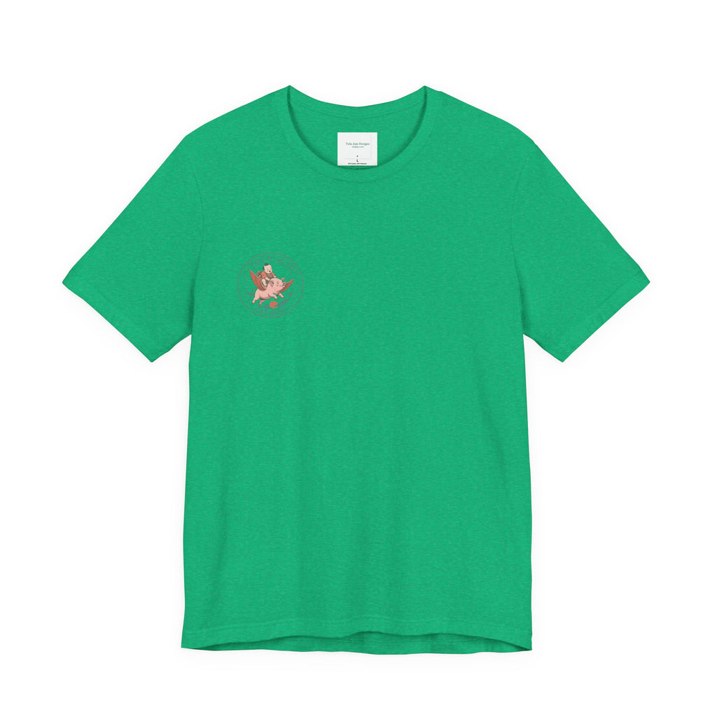 Unisex T Shirt Meditation  — “The Only Way Out Is In” Lotus Buddha