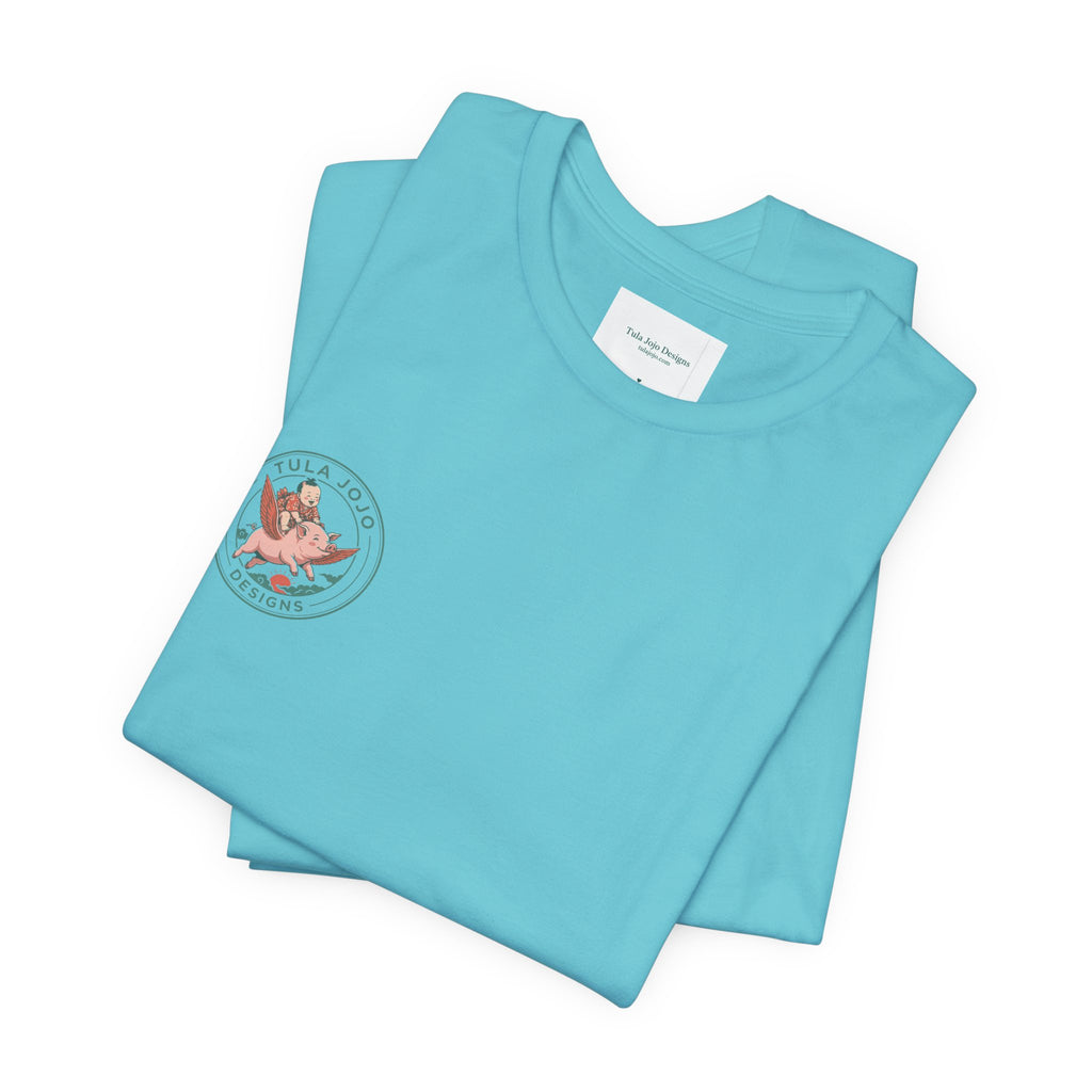 Unisex T Shirt Meditation  — “The Only Way Out Is In” Lotus Buddha
