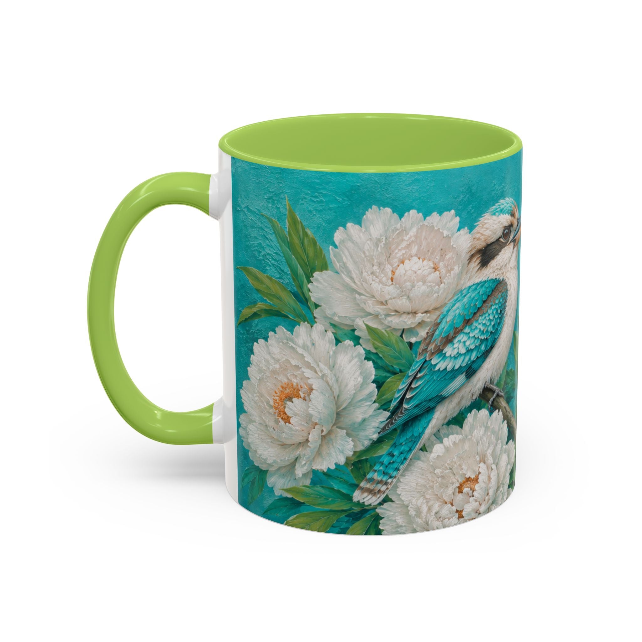 Coffee Mug   – Kookaburras in Turquoise Paradise Mug (11/15oz)
