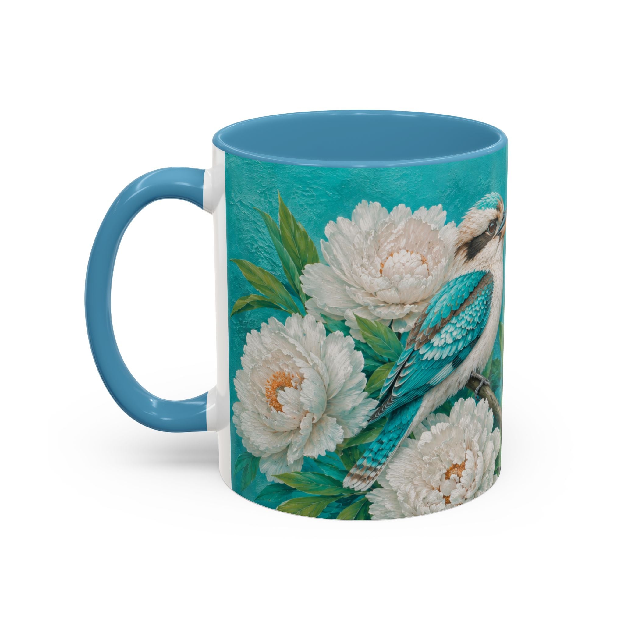 Coffee Mug   – Kookaburras in Turquoise Paradise Mug (11/15oz)