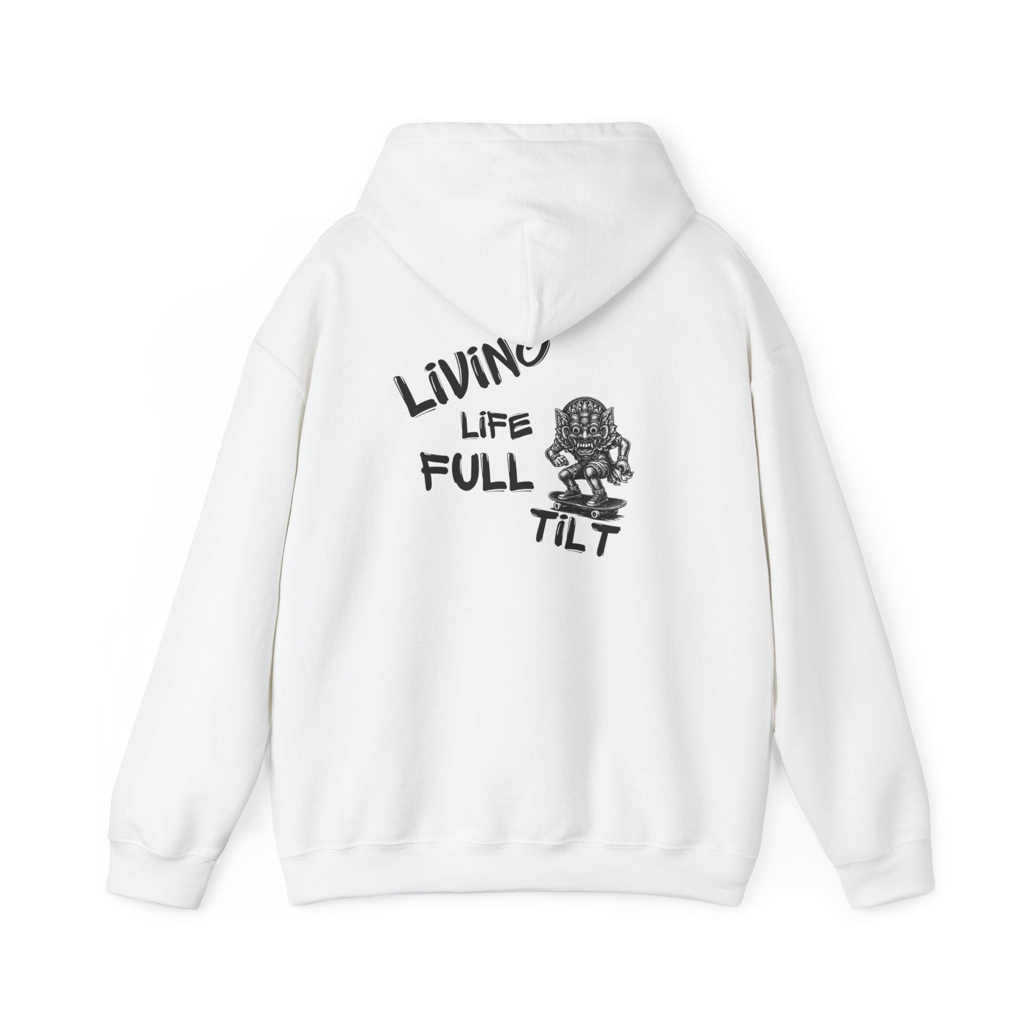 Unisex Hoodie - Living Life Full Tilt Skateboard Graphic Pullover
