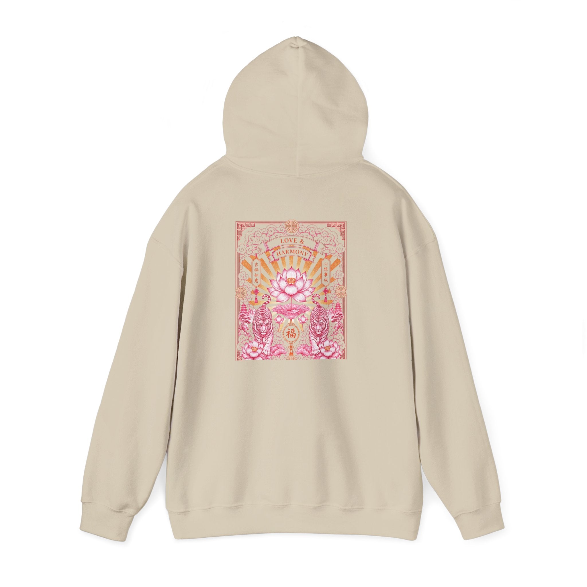 Psychedelic Cat Hoodie — Pink Cosmic Cat Art Sweatshirt