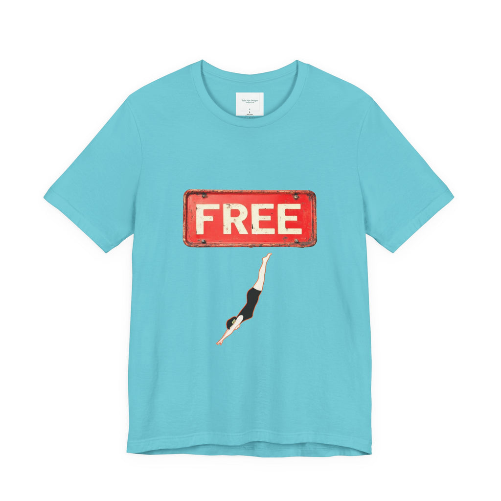 Unisex T‑Shirt Free Diving — Vintage Sign Graphic Tee
