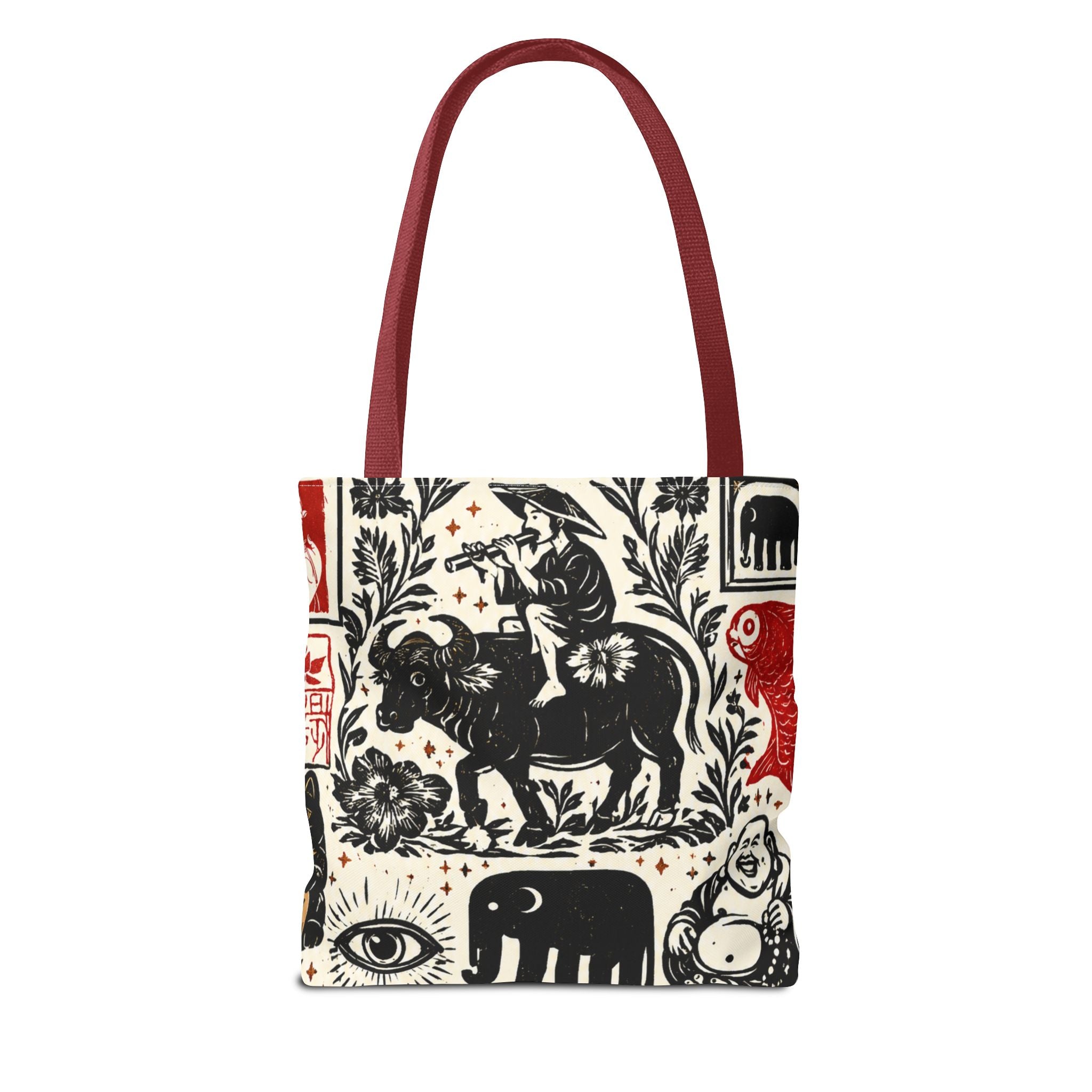 Tote Bag — Vintage Asian Stamp Art