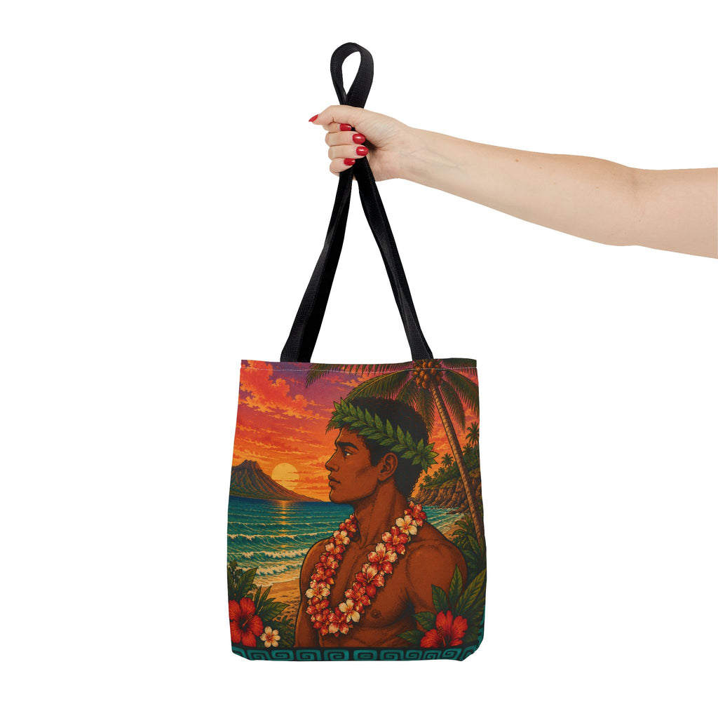 Tropical Hawaiian Beach Tote Bag — Bright Island Paradise Design