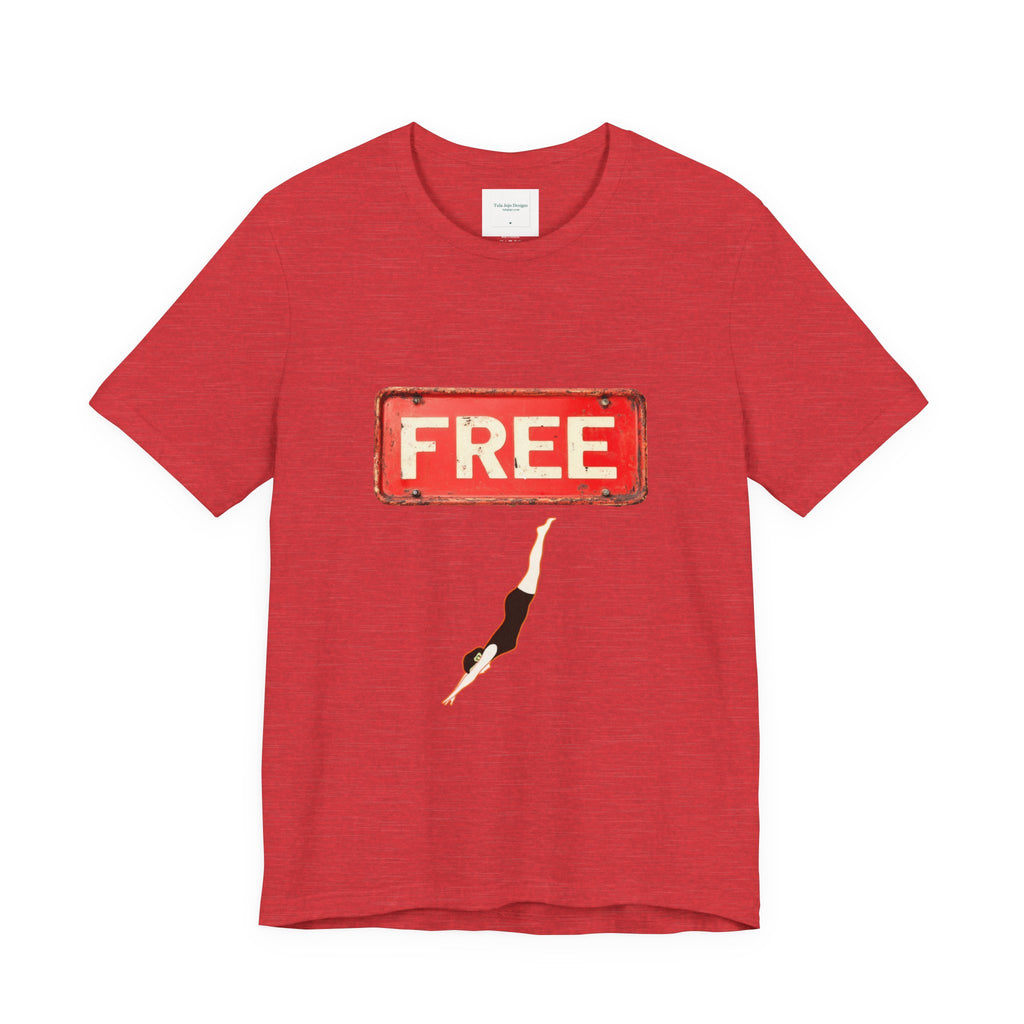 Unisex T‑Shirt Free Diving — Vintage Sign Graphic Tee