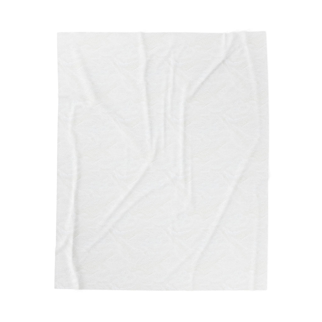 Velveteen Plush Blanket - Green Tropical
