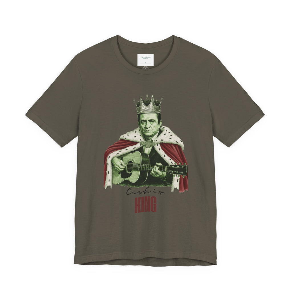 Unisex T Shirt Cash is King  — Vintage Guitar King Graphic Tee