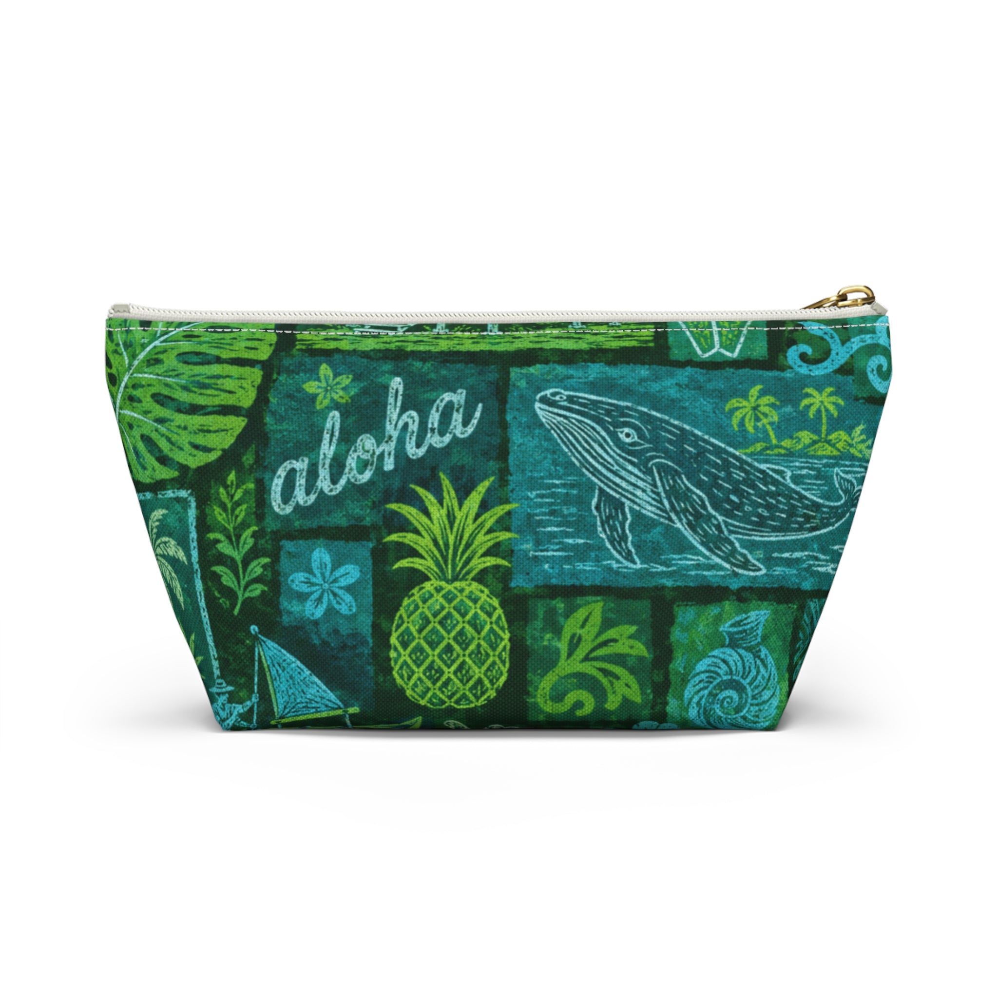 Travel Accessory Pouch — Tropical Hawaiian Print