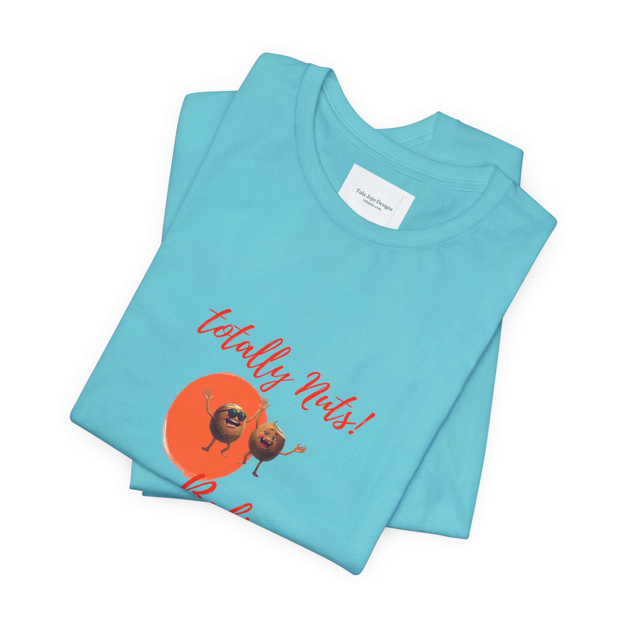 Unisex T-Shirt  'Totally Nuts! Bali' Tropical Coconut Graphic Tee