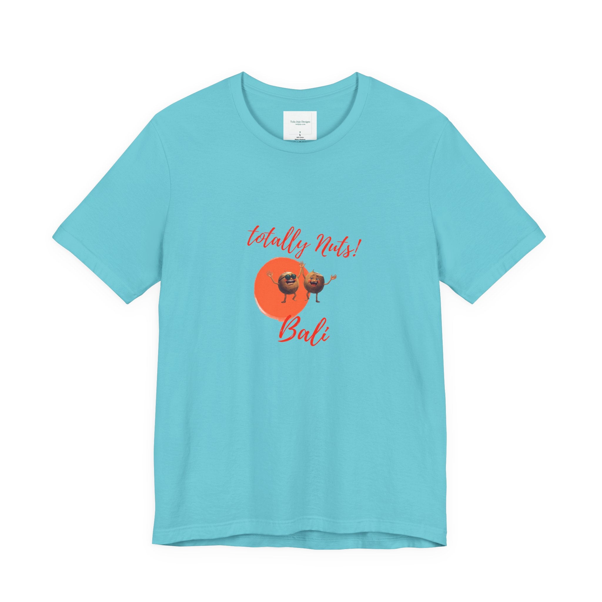 Unisex T-Shirt  'Totally Nuts! Bali' Tropical Coconut Graphic Tee