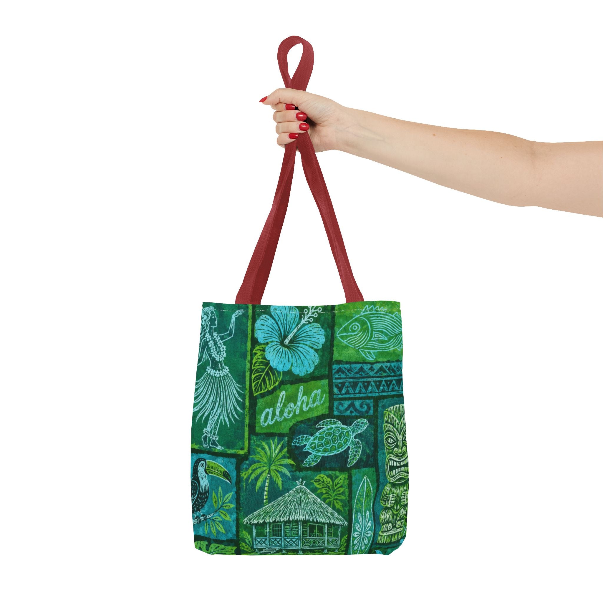Tote Bag — Vintage Tropical Hawaiian Print